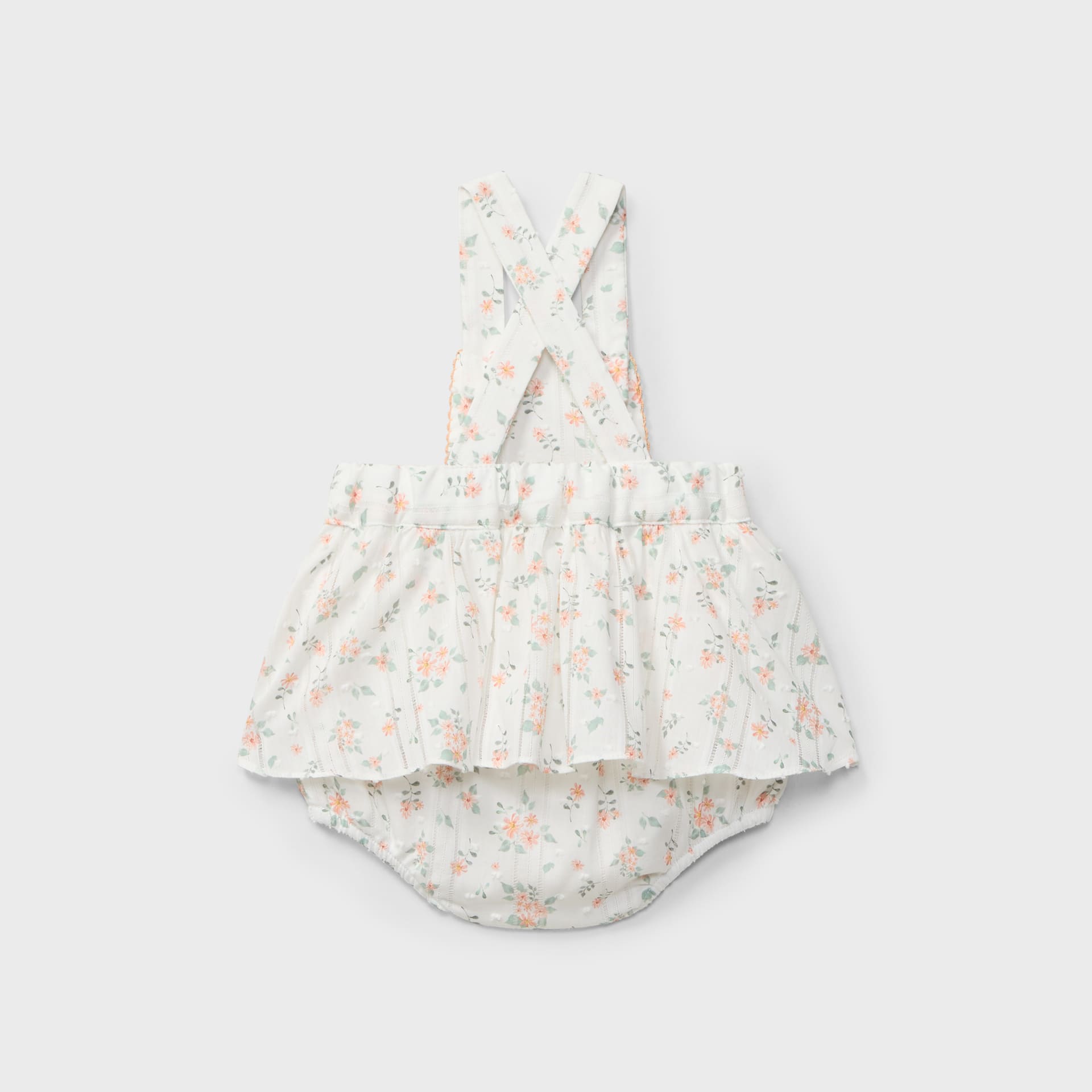 Peto floral con volante recién nacida | Dr. Kid by Charanga