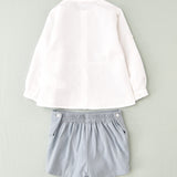 Pantalón corto niño azul