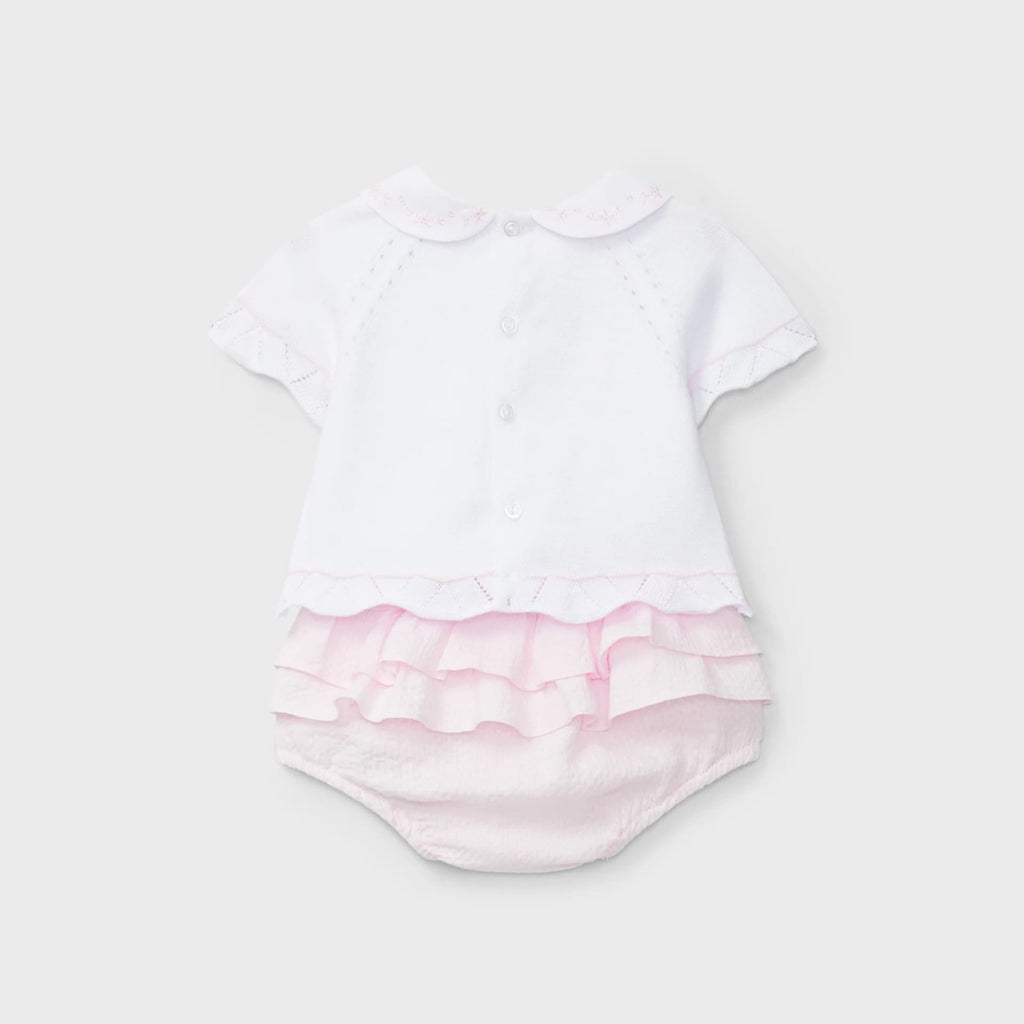 Conjunto bicolor camiseta braguita tricot recién nacida | Dr. Kid by Charanga