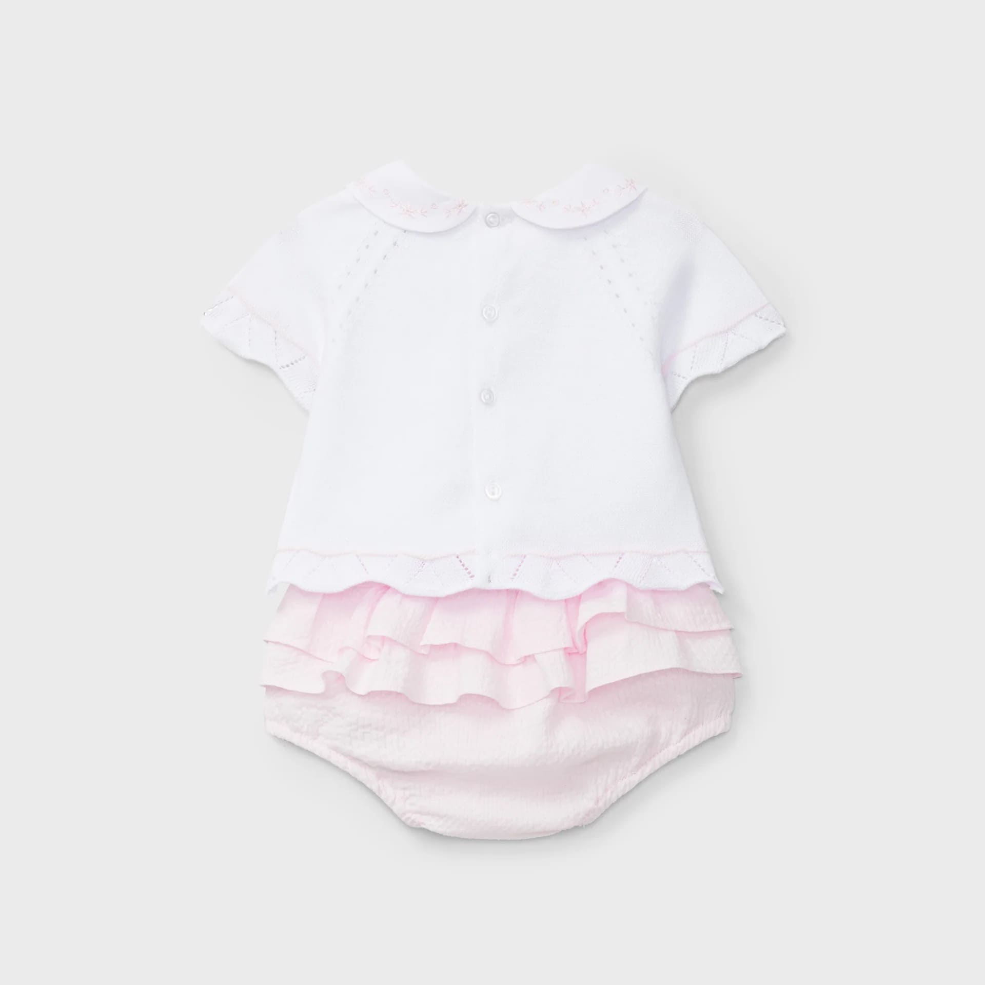 Conjunto bicolor camiseta braguita tricot recién nacida | Dr. Kid by Charanga