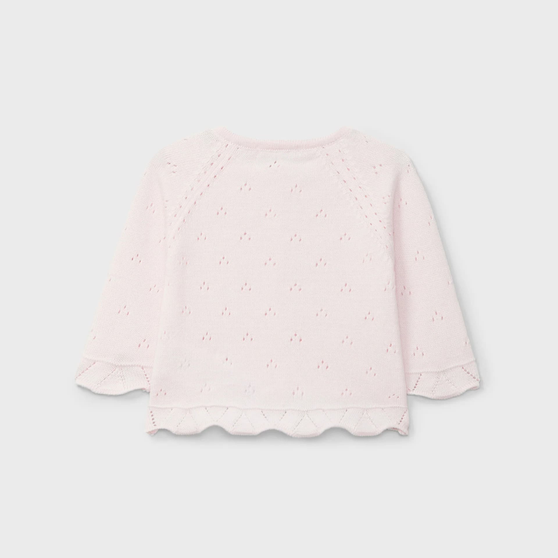 Rebeca tricotosa rosa perforada recién nacida | Dr. Kid by Charanga