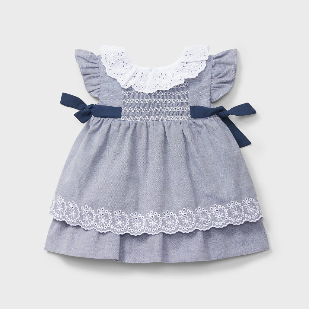 Vestido marino lazos y cuello recién nacida | Dr. Kid by Charanga