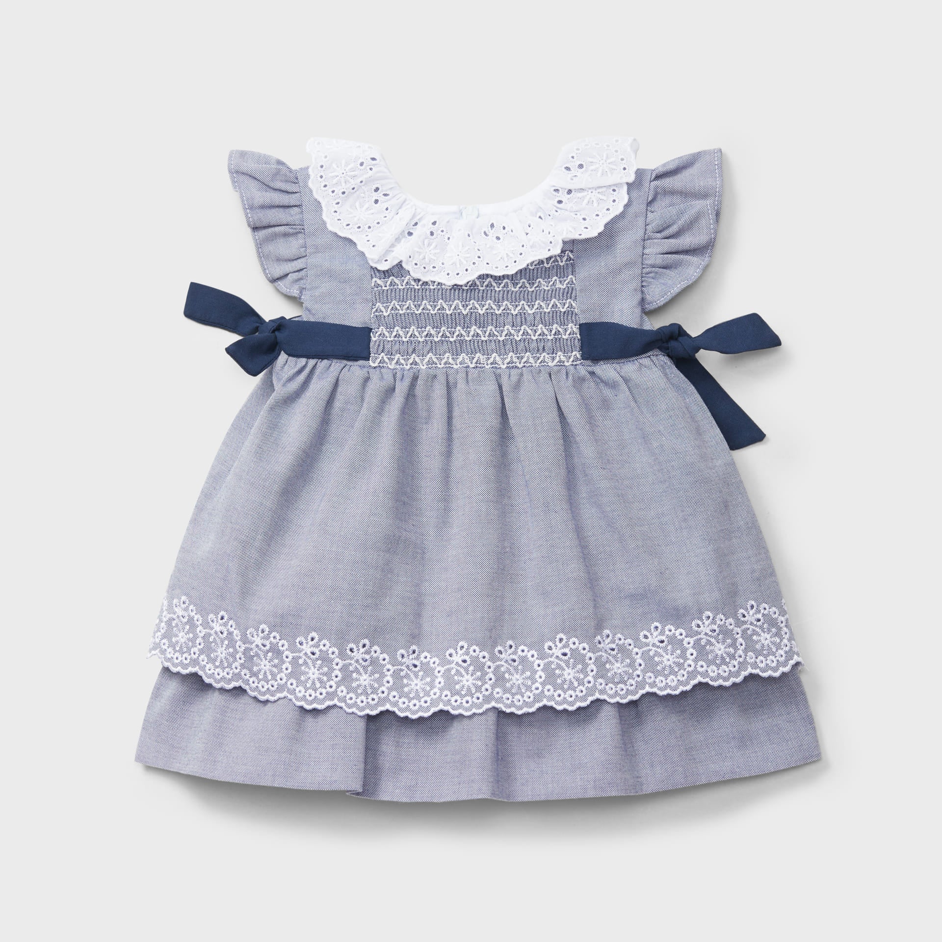 Vestido marino lazos y cuello recién nacida | Dr. Kid by Charanga