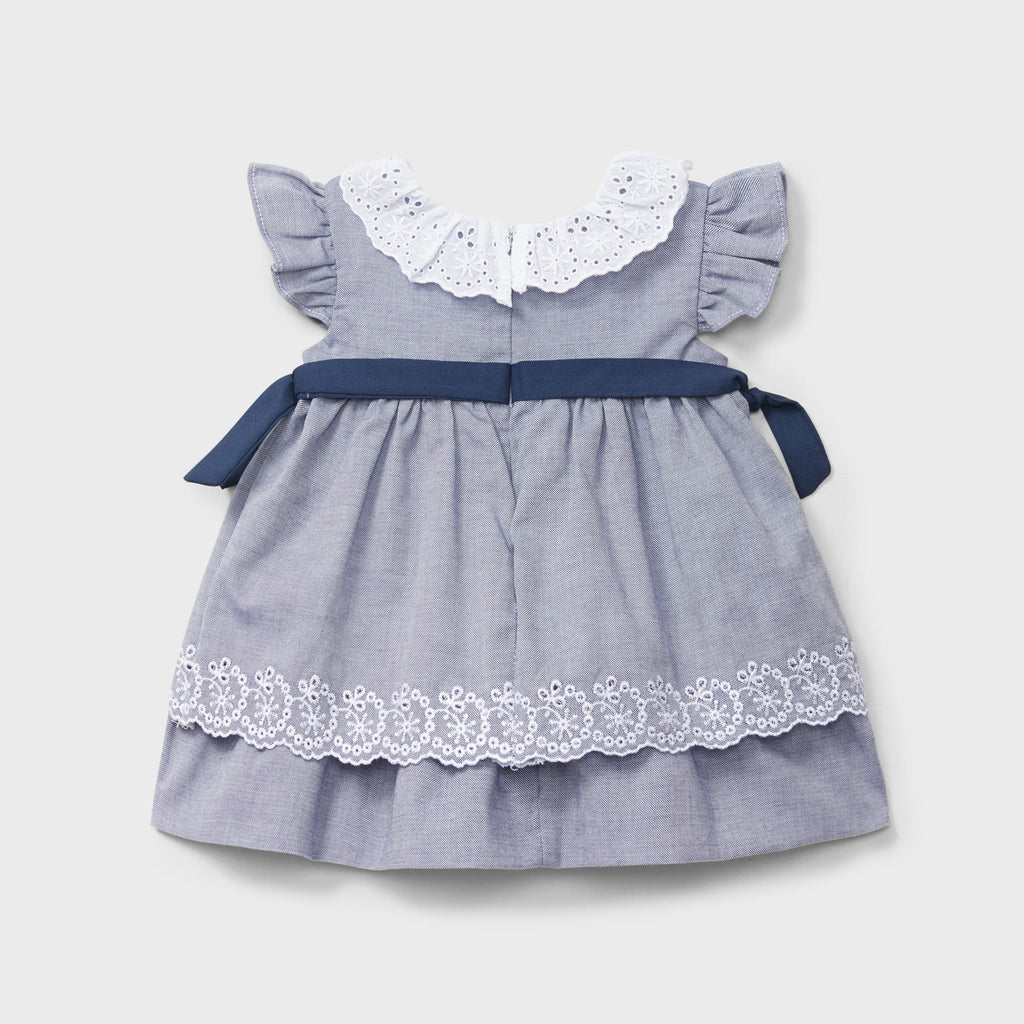 Vestido marino lazos y cuello recién nacida | Dr. Kid by Charanga