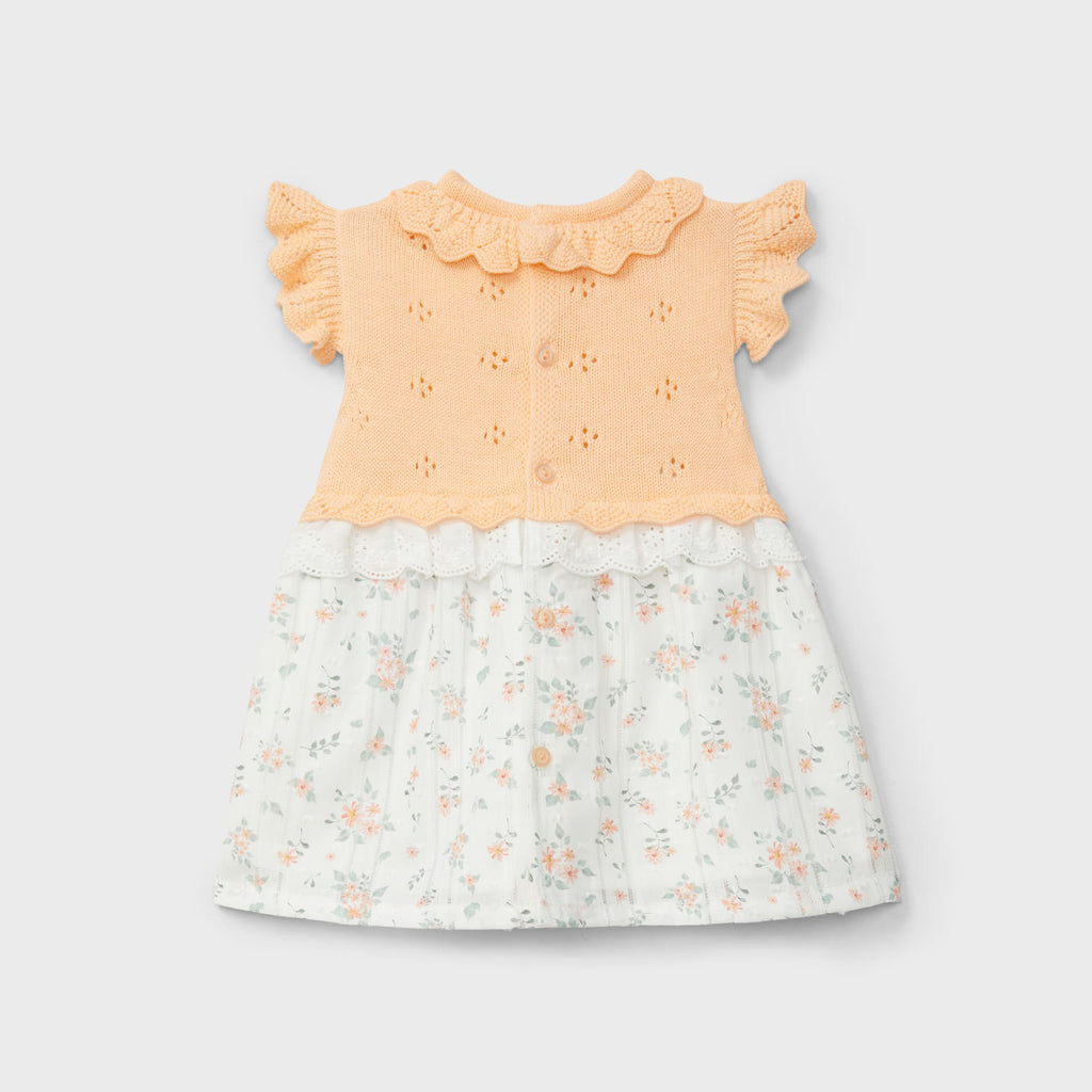 Vestido tricot con diseño floral recién nacida | Dr. Kid by Charanga