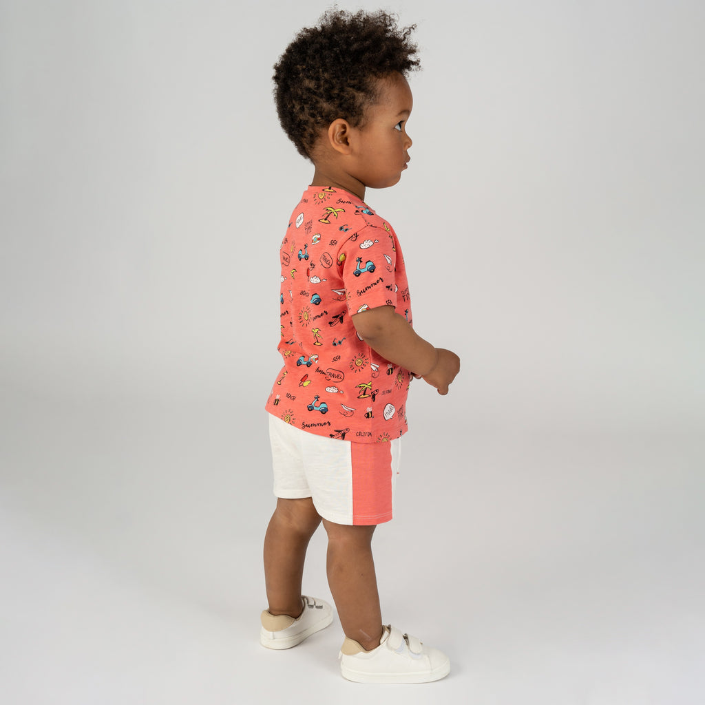 Bermuda de bebé color crudo VERANO/Outlet