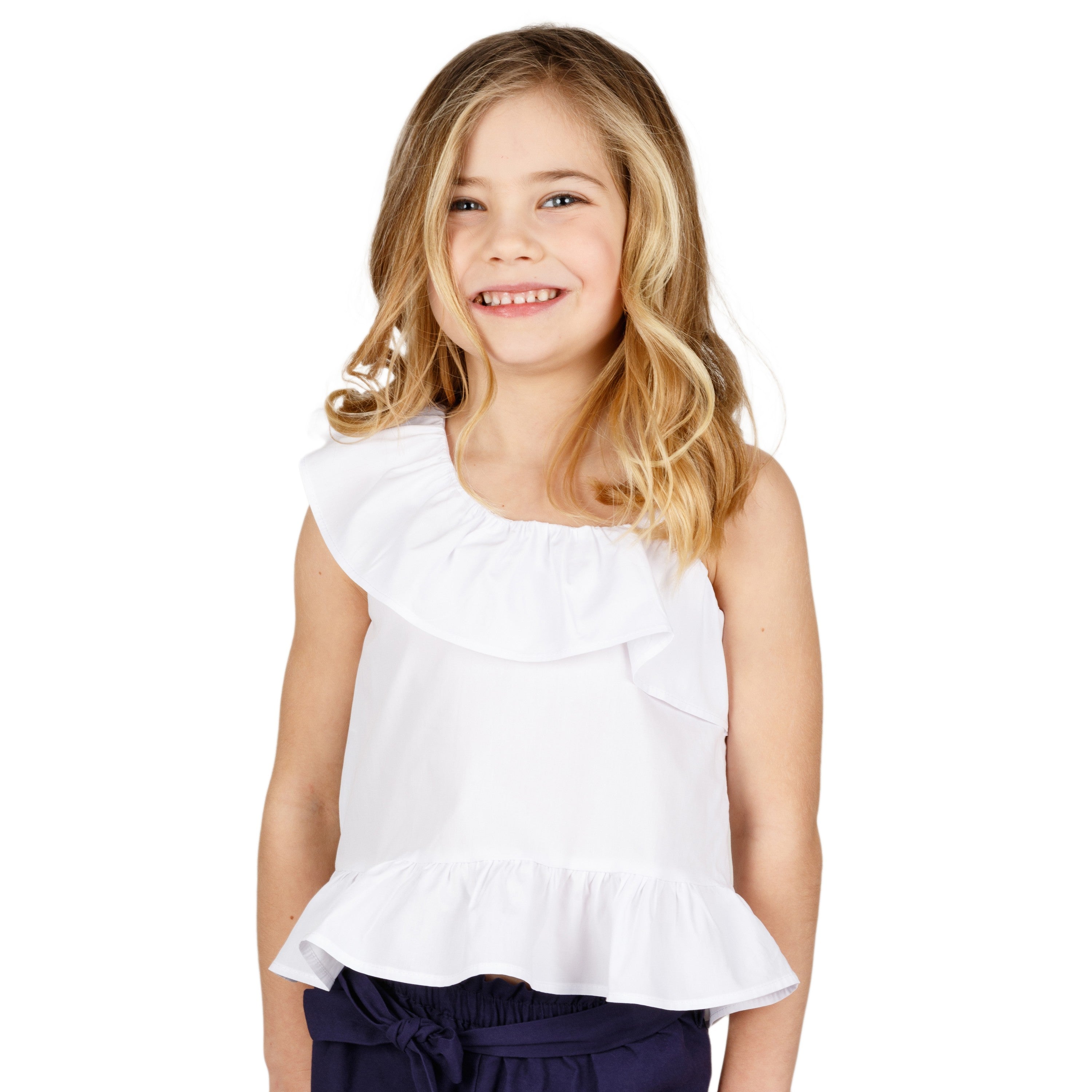 Blusa de niña blanco VERANO/Outlet