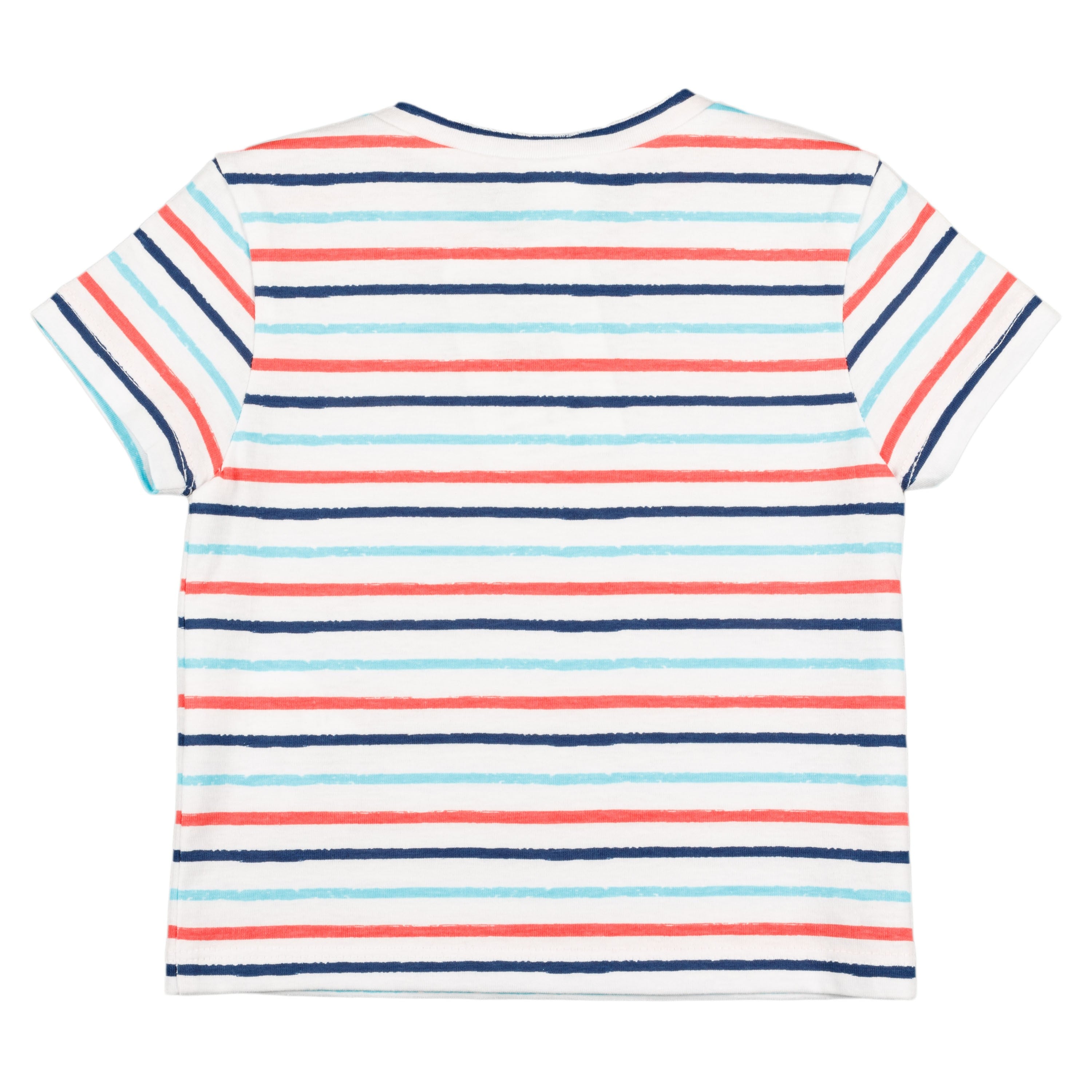 Camiseta de bebé a rayas rojas y azules VERANO/Outlet
