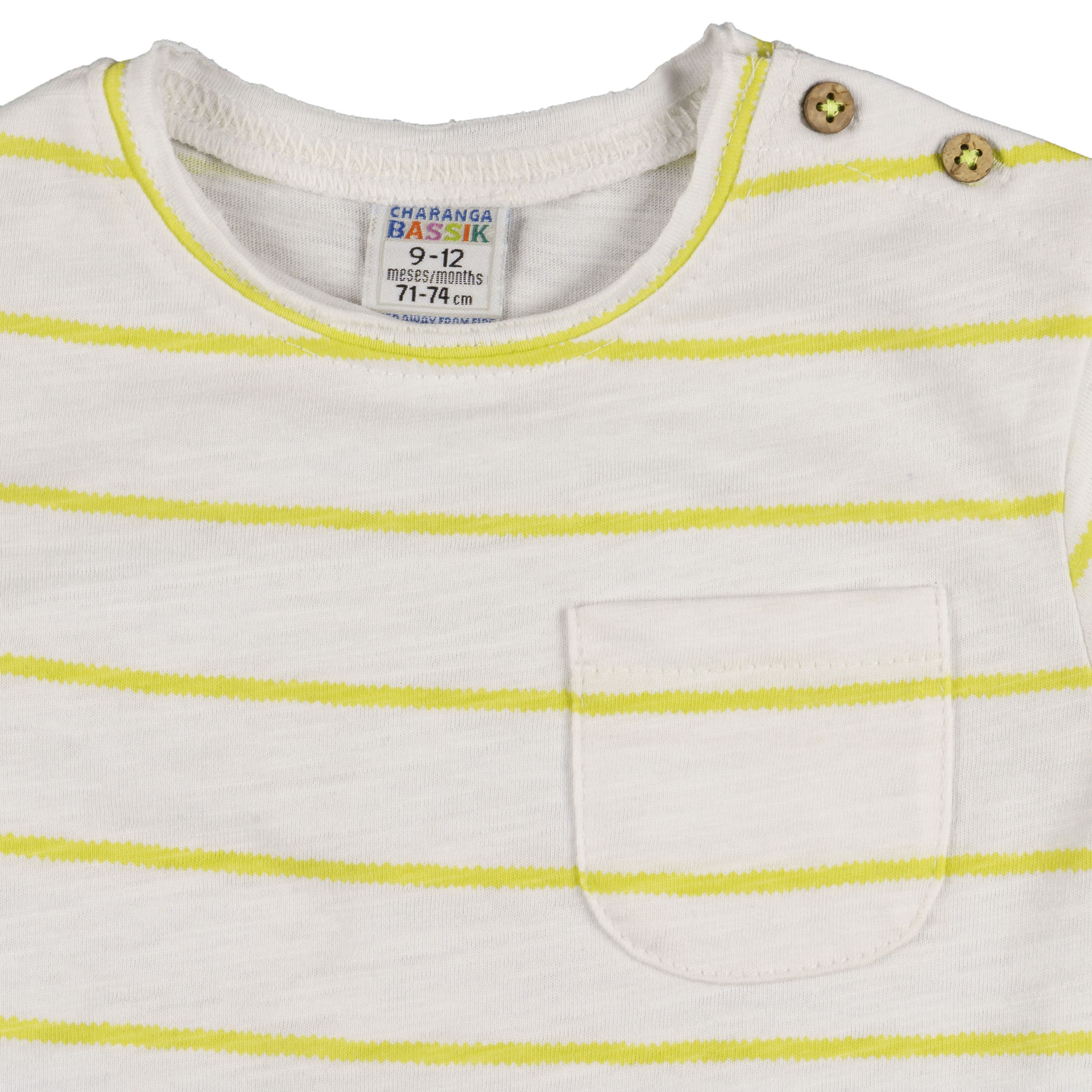 Camiseta de bebé amarillo VERANO/Outlet