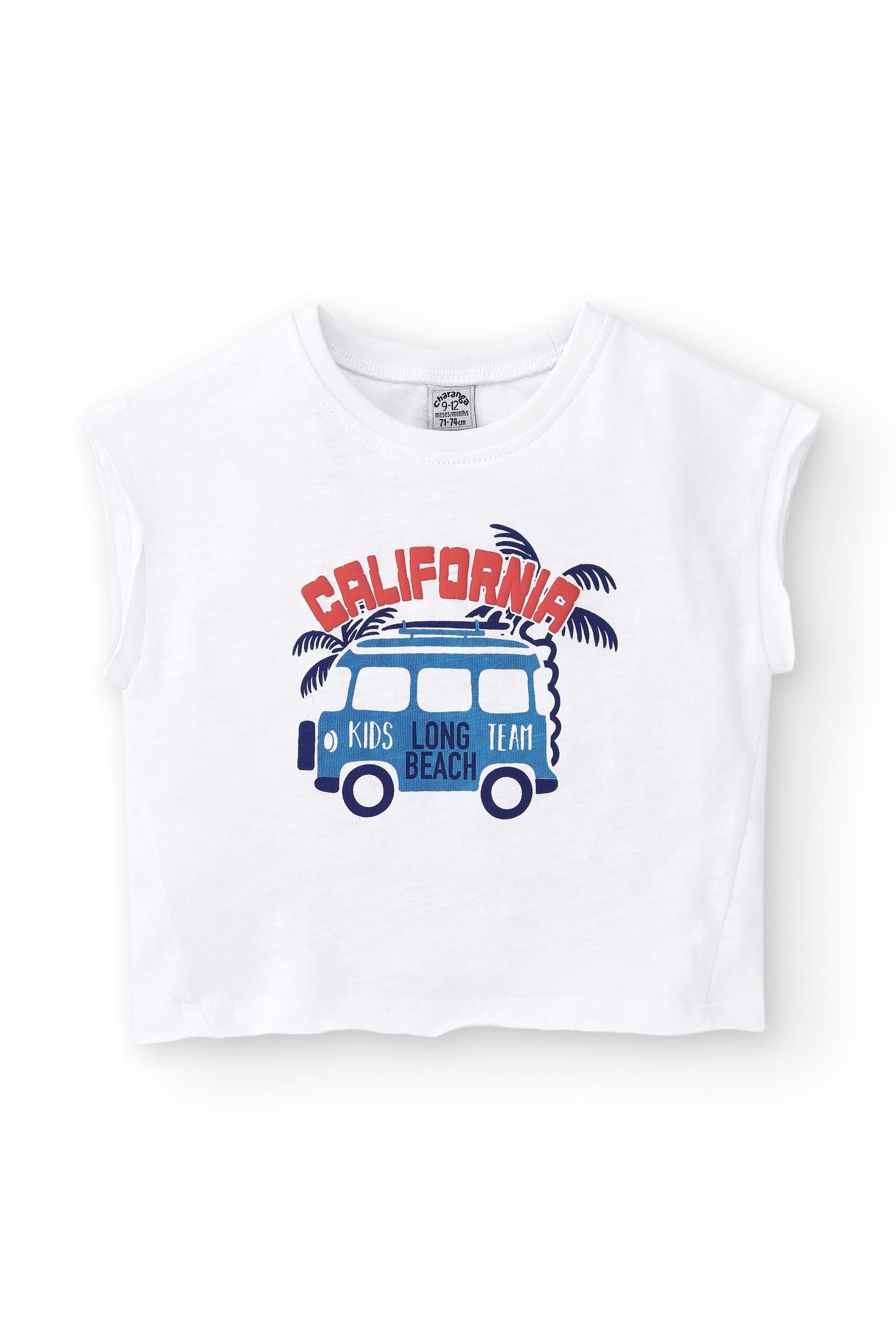 Camiseta de bebé niño color blanco