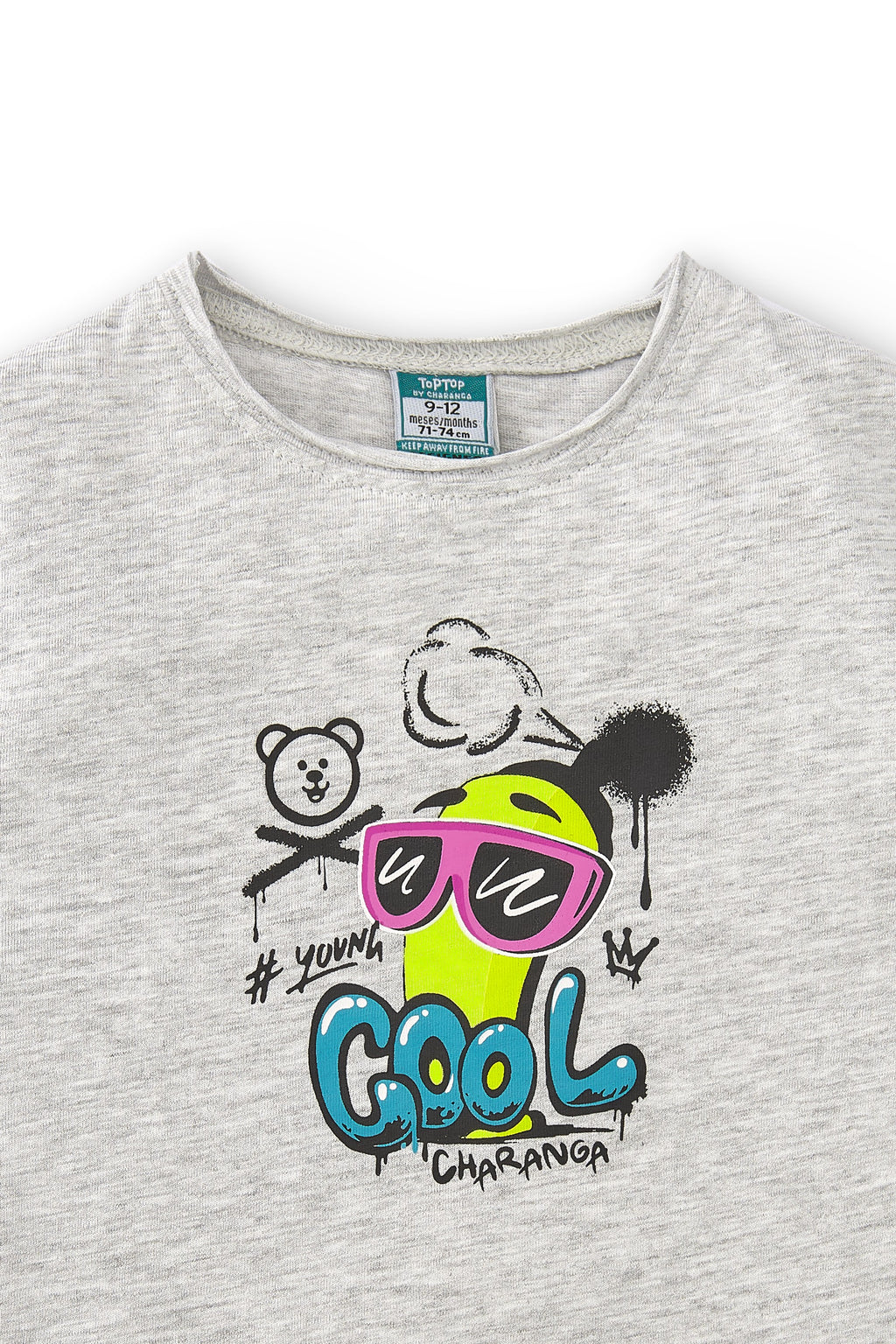 Camiseta de bebé gris VERANO/Outlet