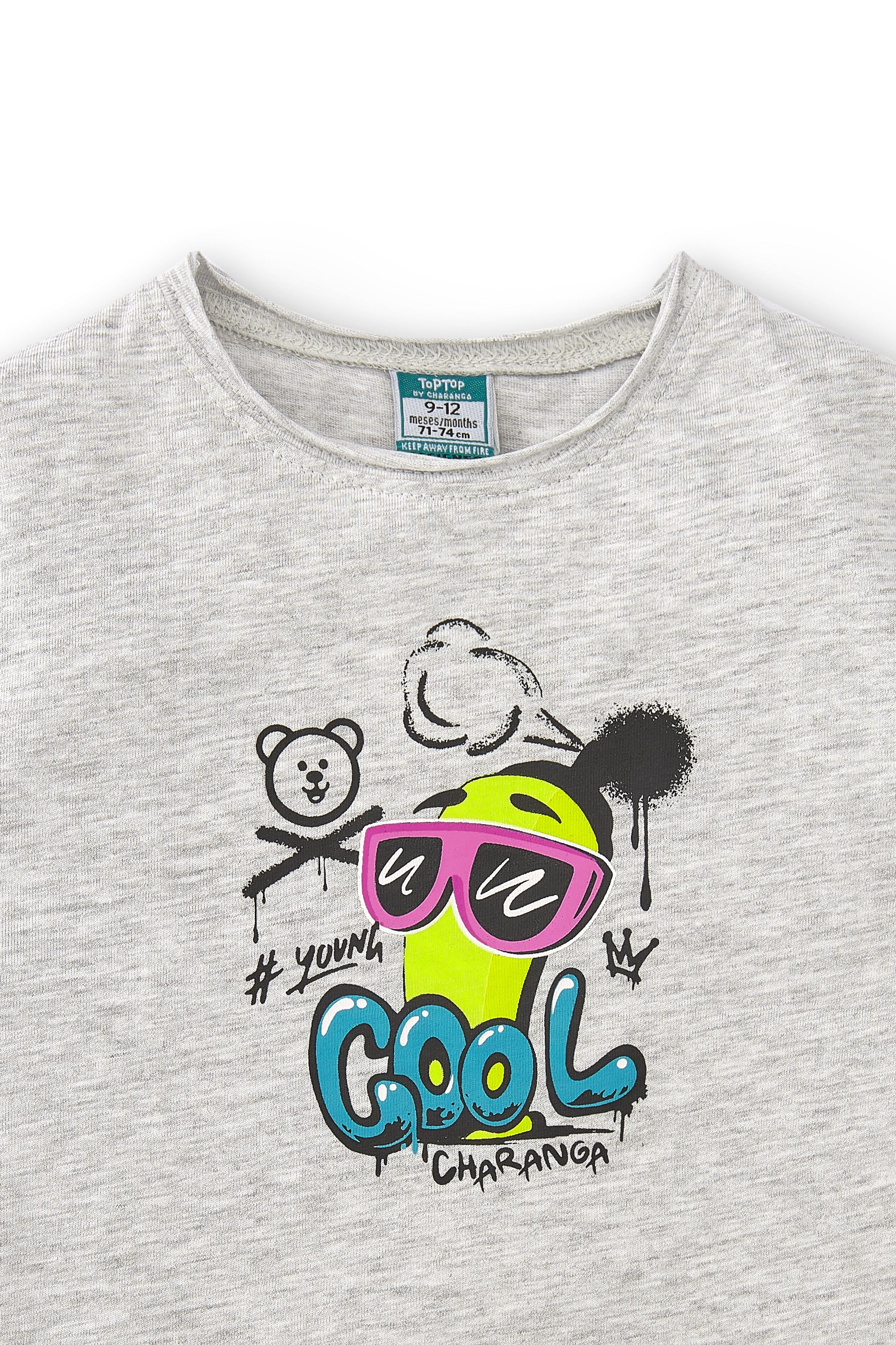 Camiseta de bebé gris VERANO/Outlet