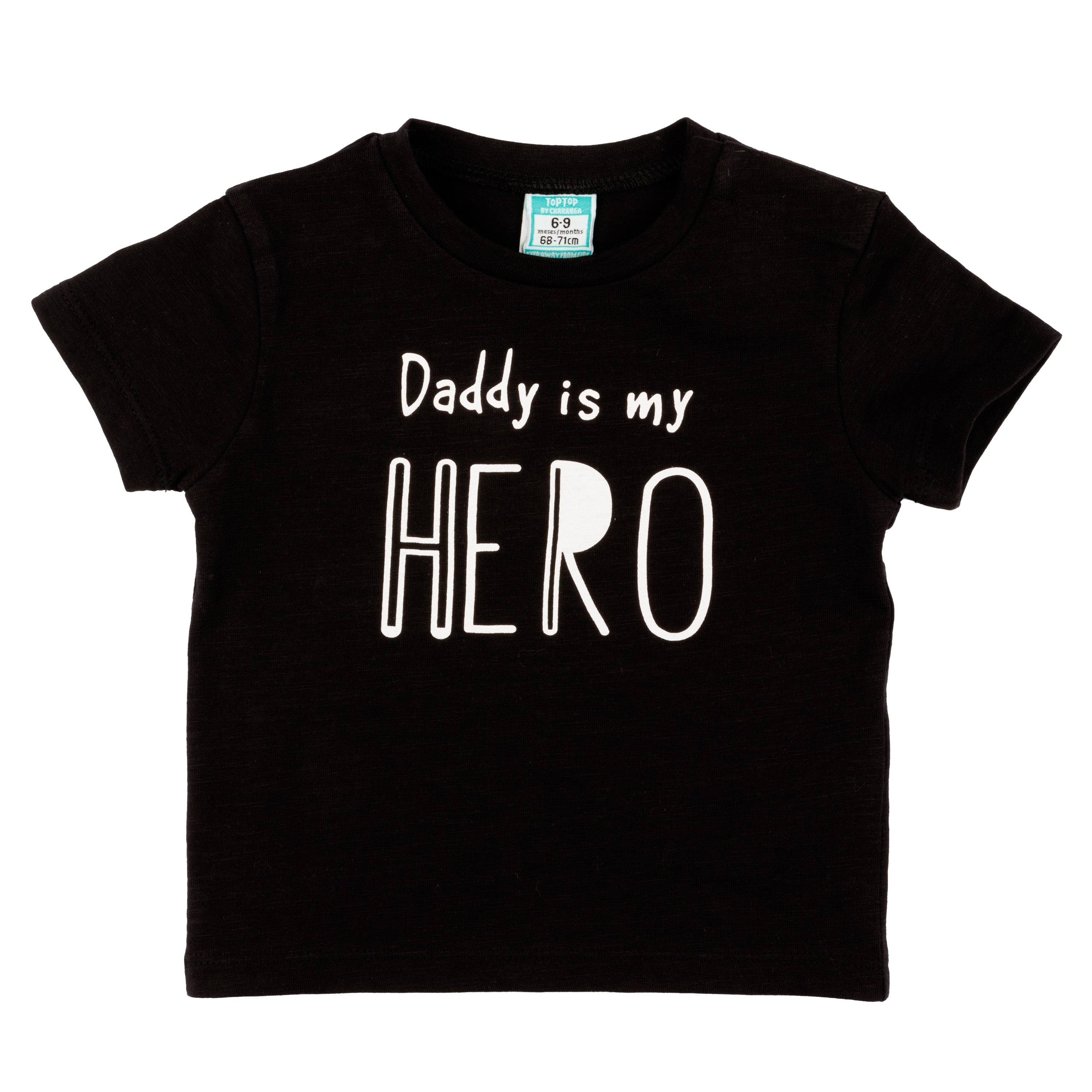 Camiseta de bebé color negro VERANO/Outlet