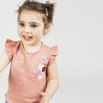 Camiseta de bebé rosa VERANO/Outlet