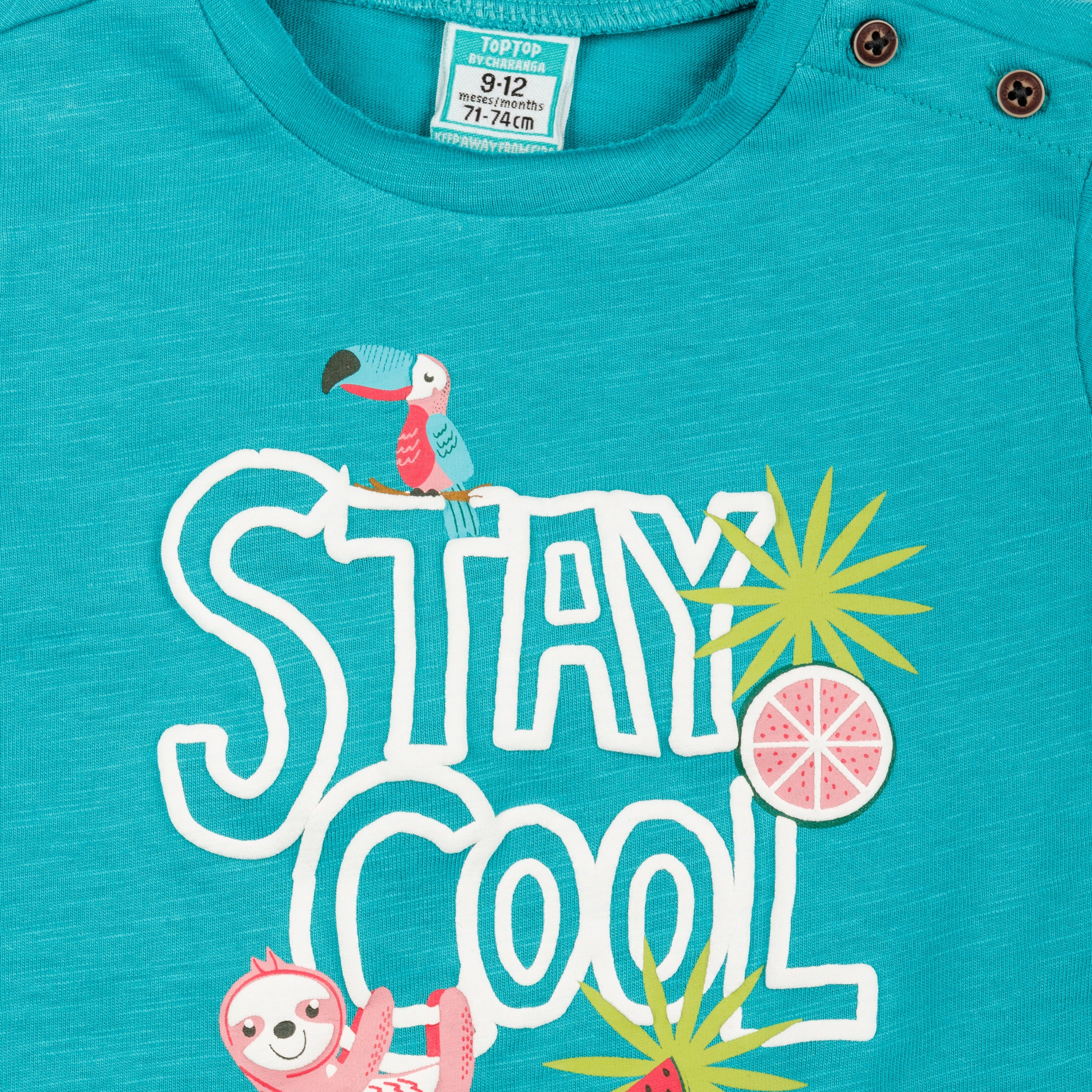 Camiseta de bebé turquesa VERANO/Outlet