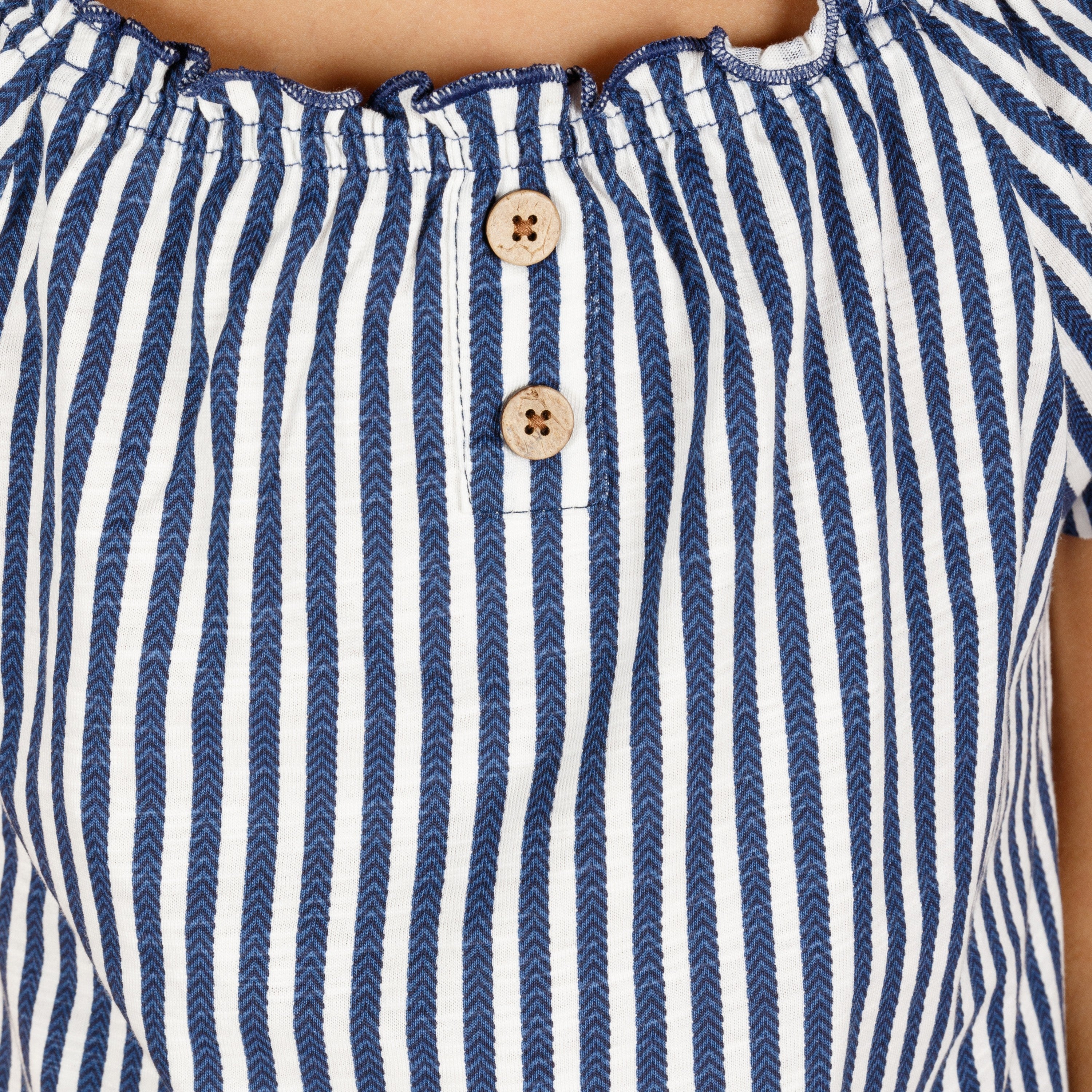 Camiseta de niña listado VERANO/Outlet