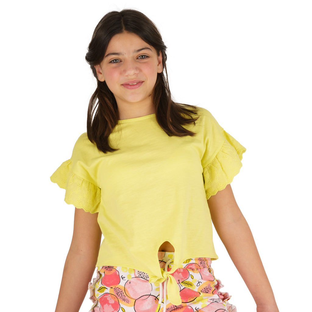 Camiseta de niña verde VERANO/Outlet