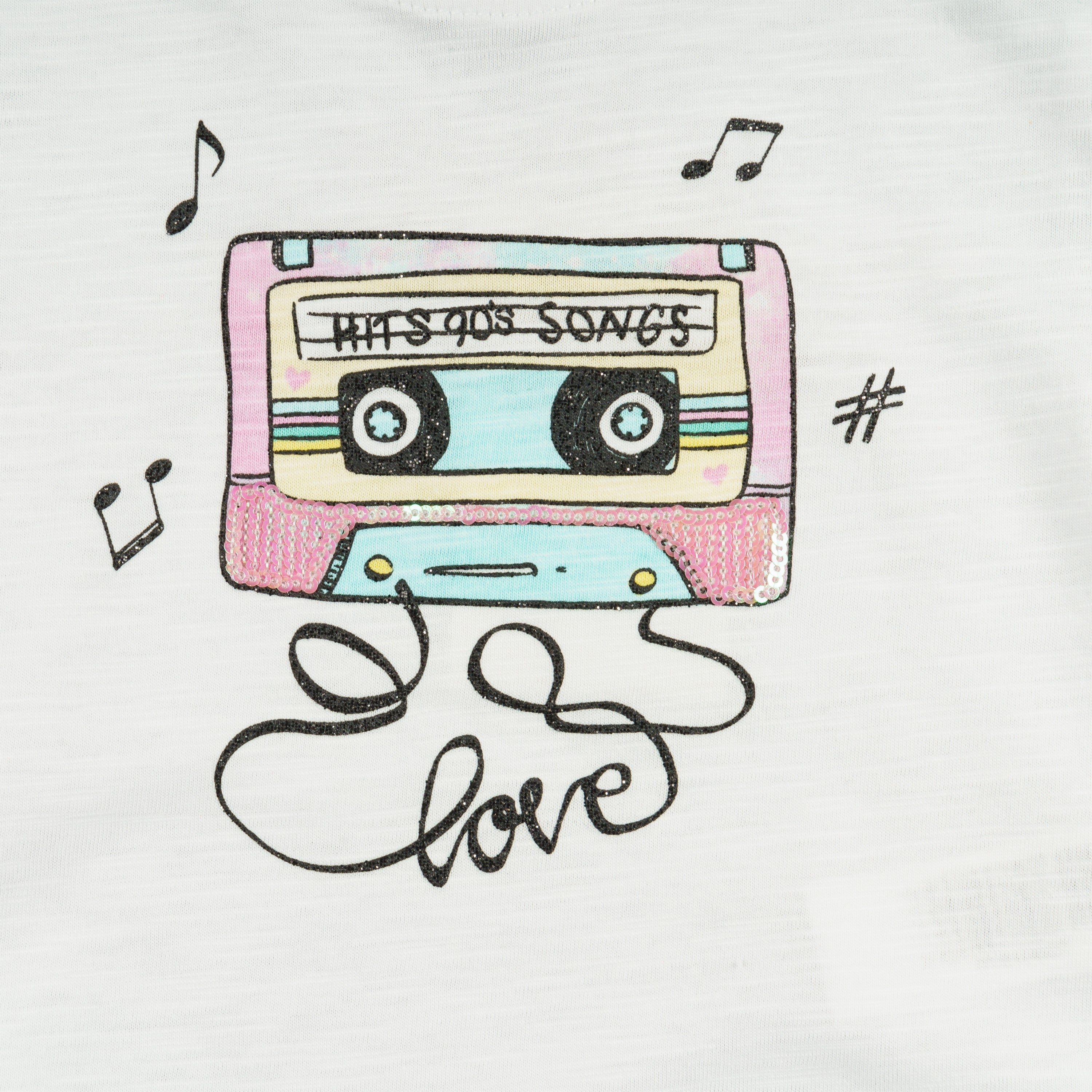 Camiseta de niña blanco VERANO/Outlet