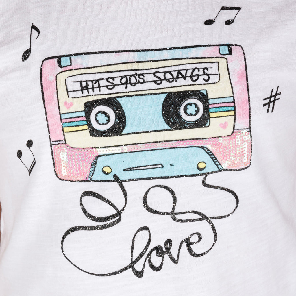 Camiseta de niña blanco VERANO/Outlet