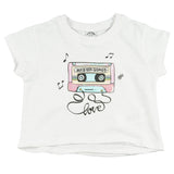 Camiseta de niña blanco VERANO/Outlet