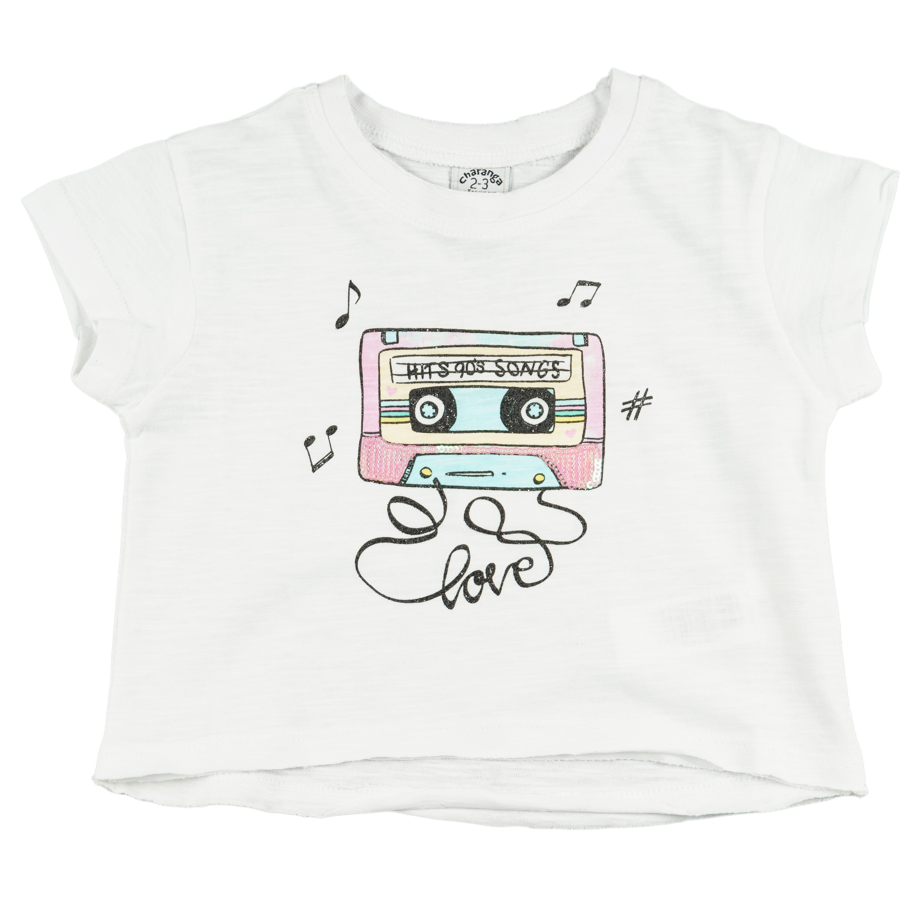 Camiseta de niña blanco VERANO/Outlet