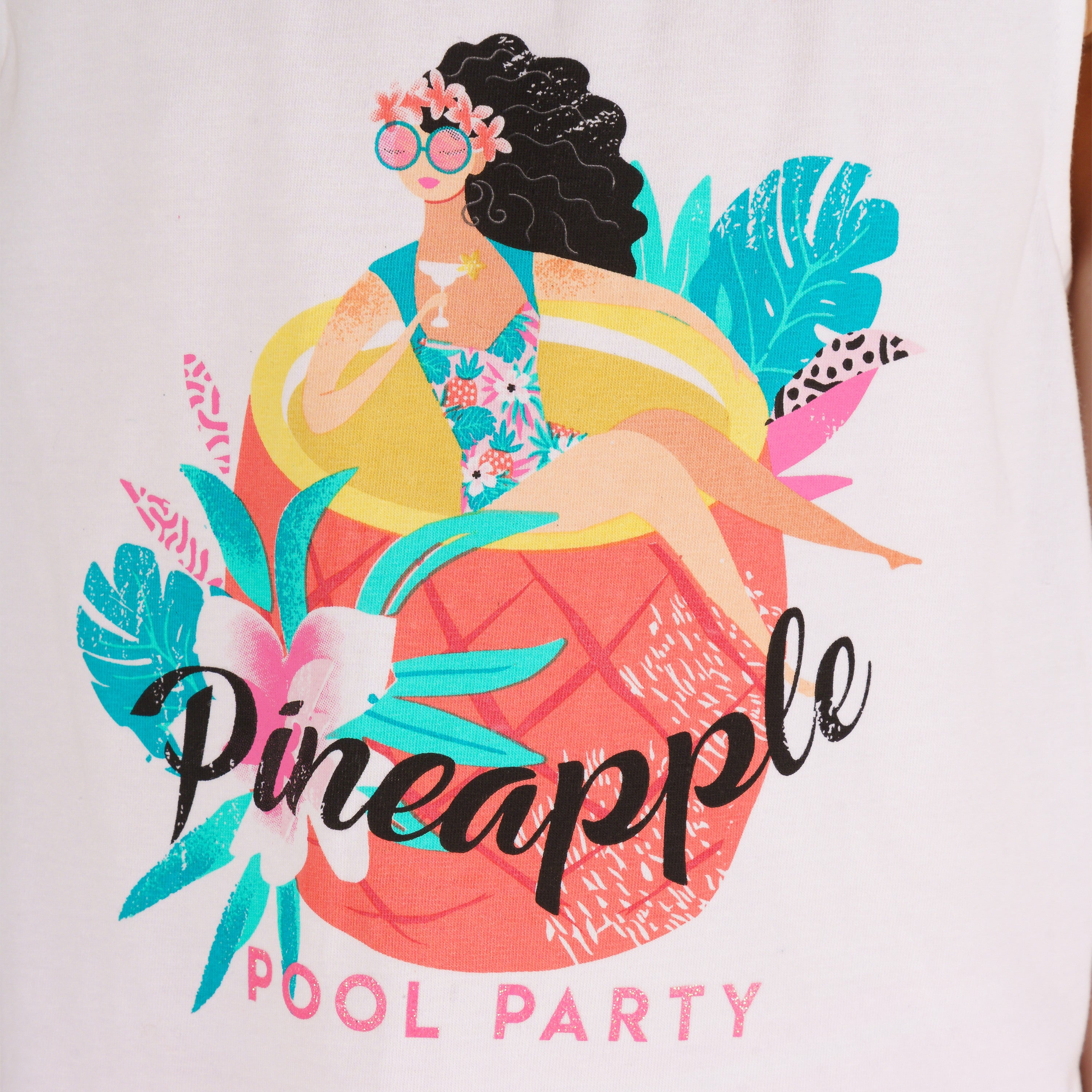 Camiseta de niña blanco VERANO/Outlet