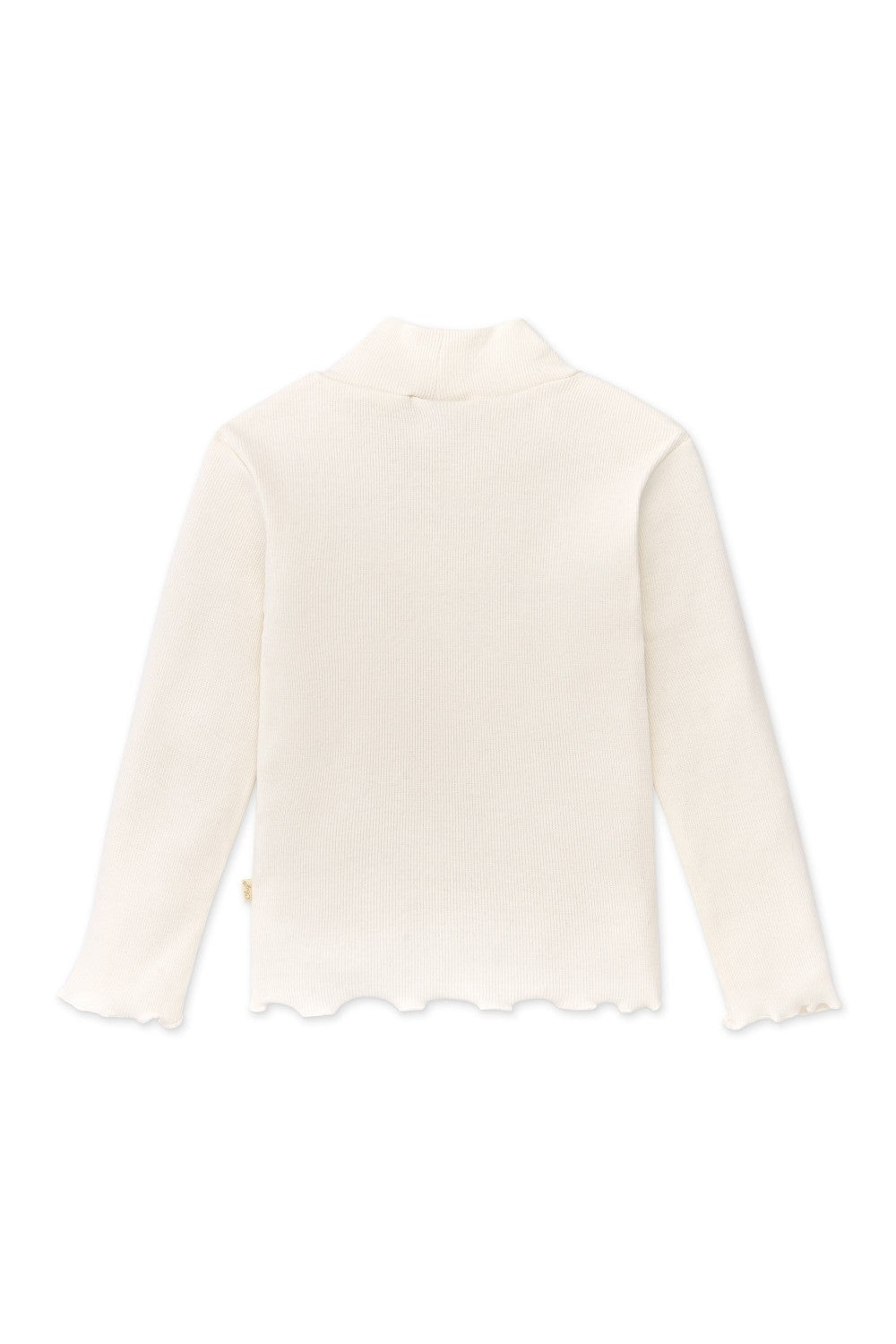 cuello y acabado de camiseta niña crudo