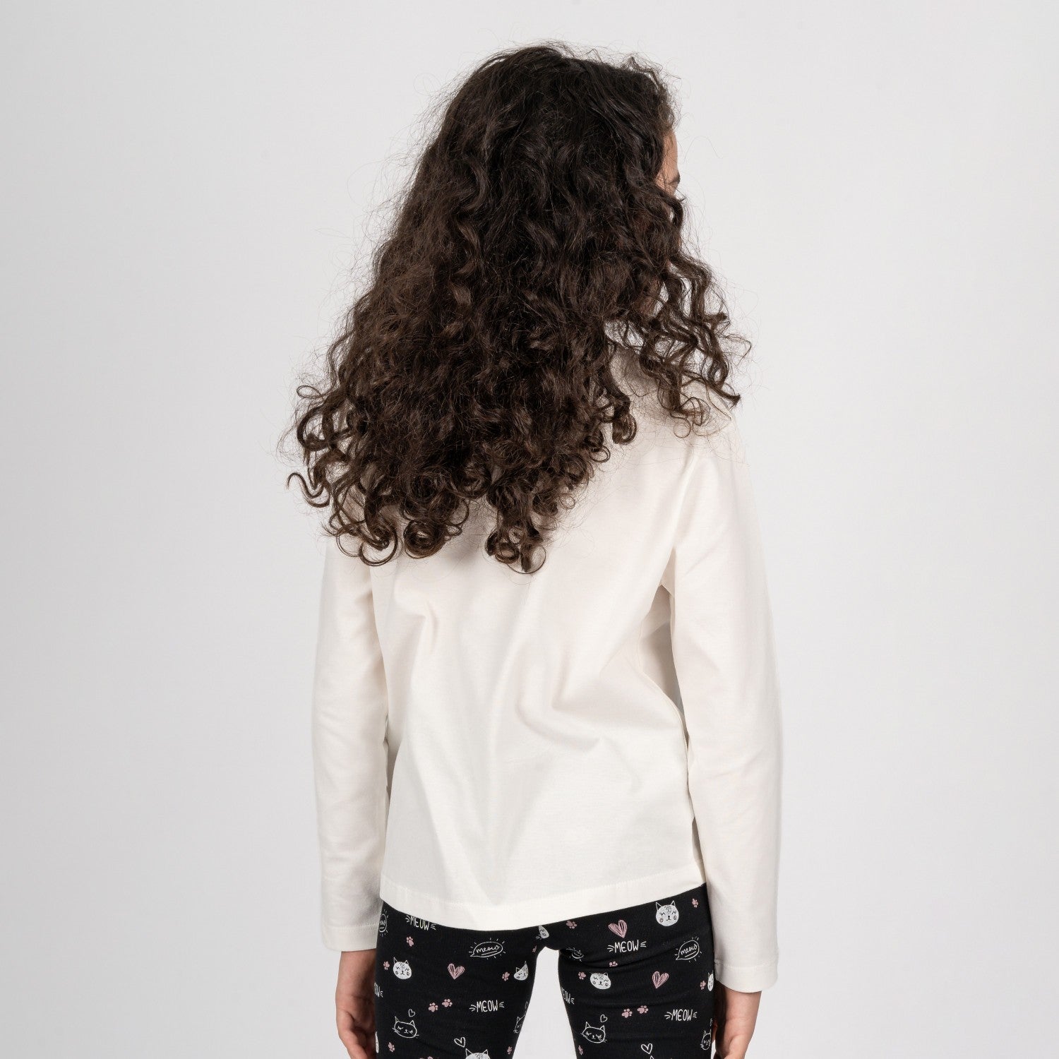 Camiseta de niña color crudo Outlet