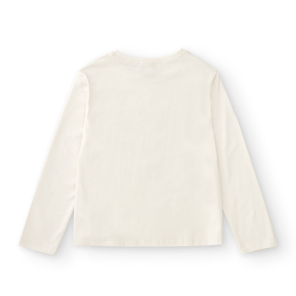 Camiseta de niña color crudo Outlet