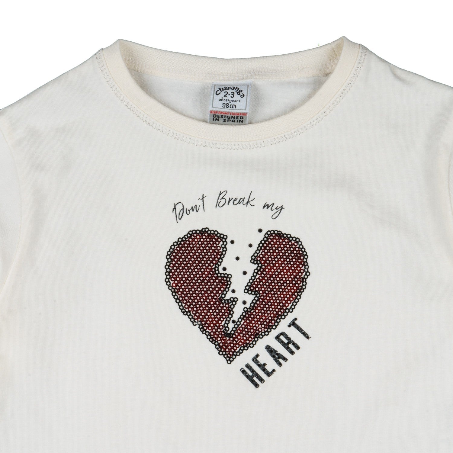 Camiseta de niña color crudo Outlet