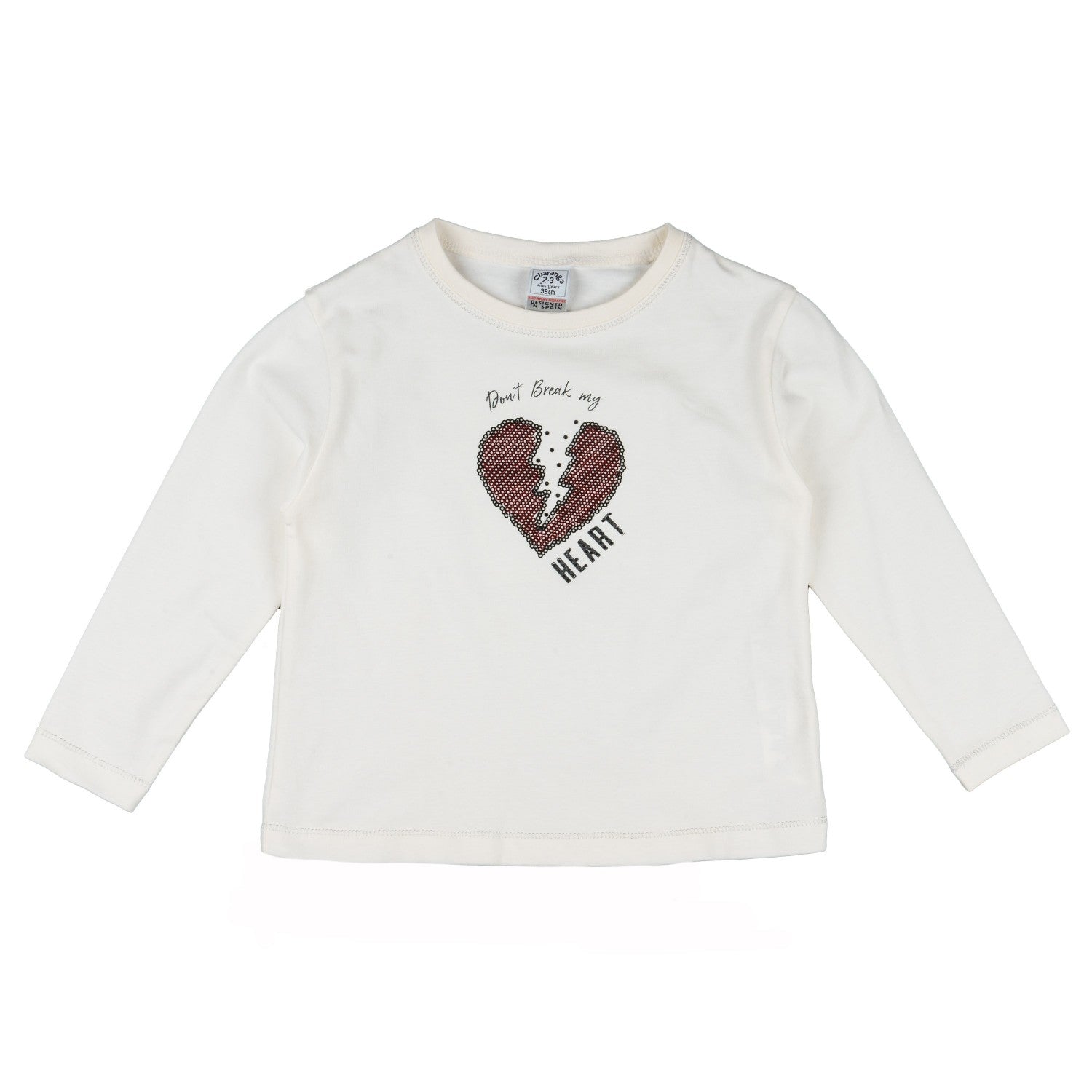 Camiseta de niña color crudo Outlet