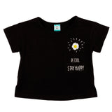 Camiseta de niña color negro VERANO/Outlet