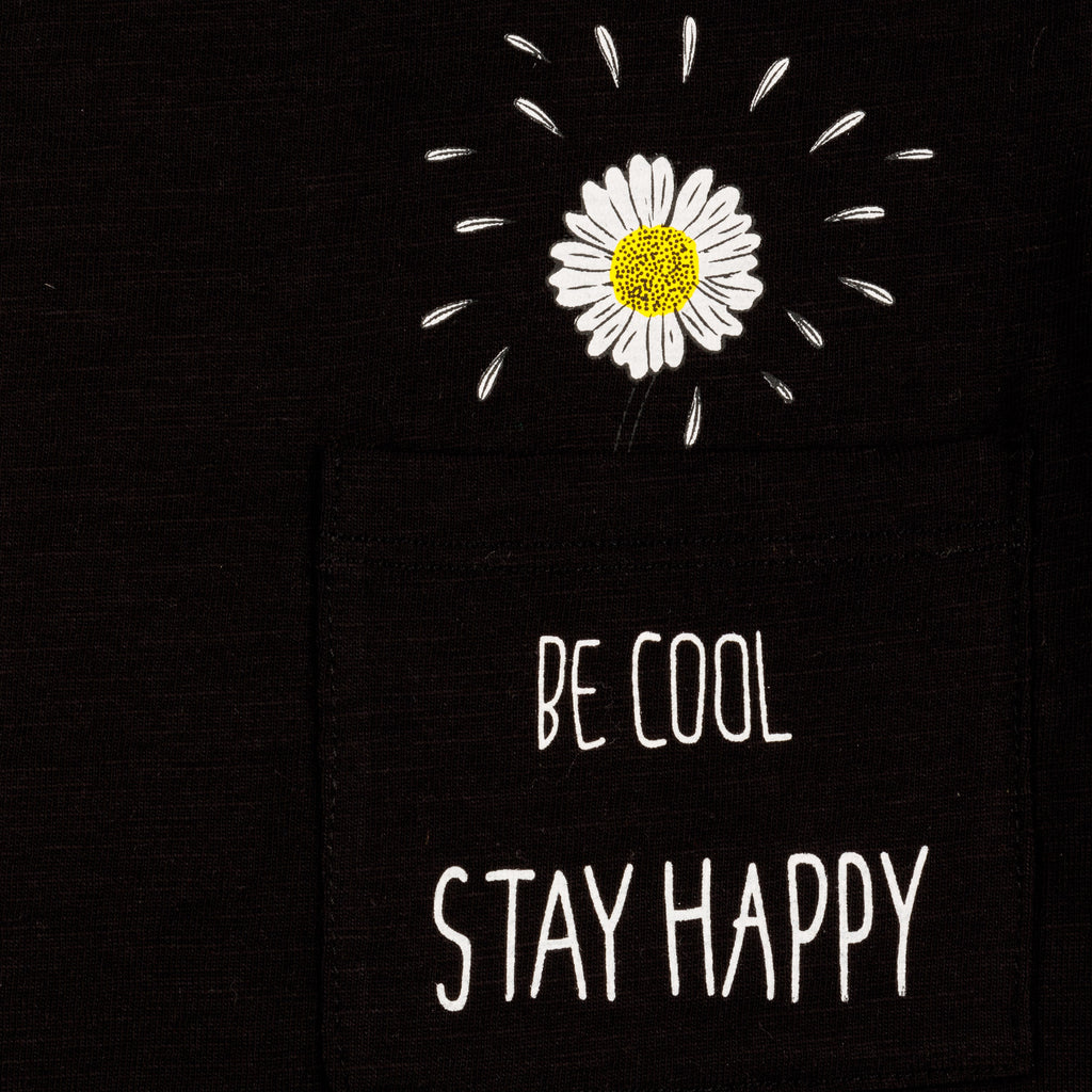 Camiseta de niña color negro VERANO/Outlet