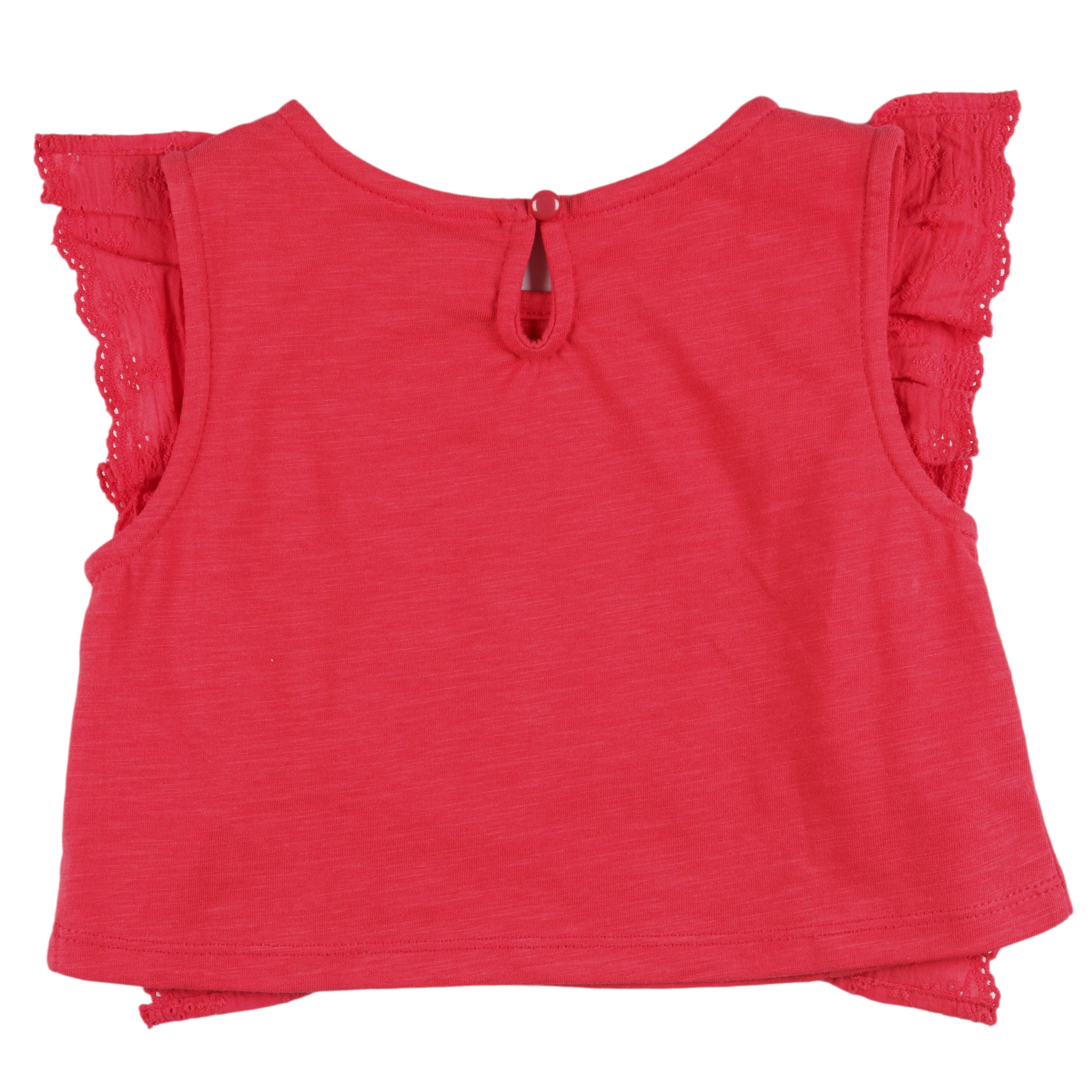 Camiseta de niña color rojo VERANO/Outlet