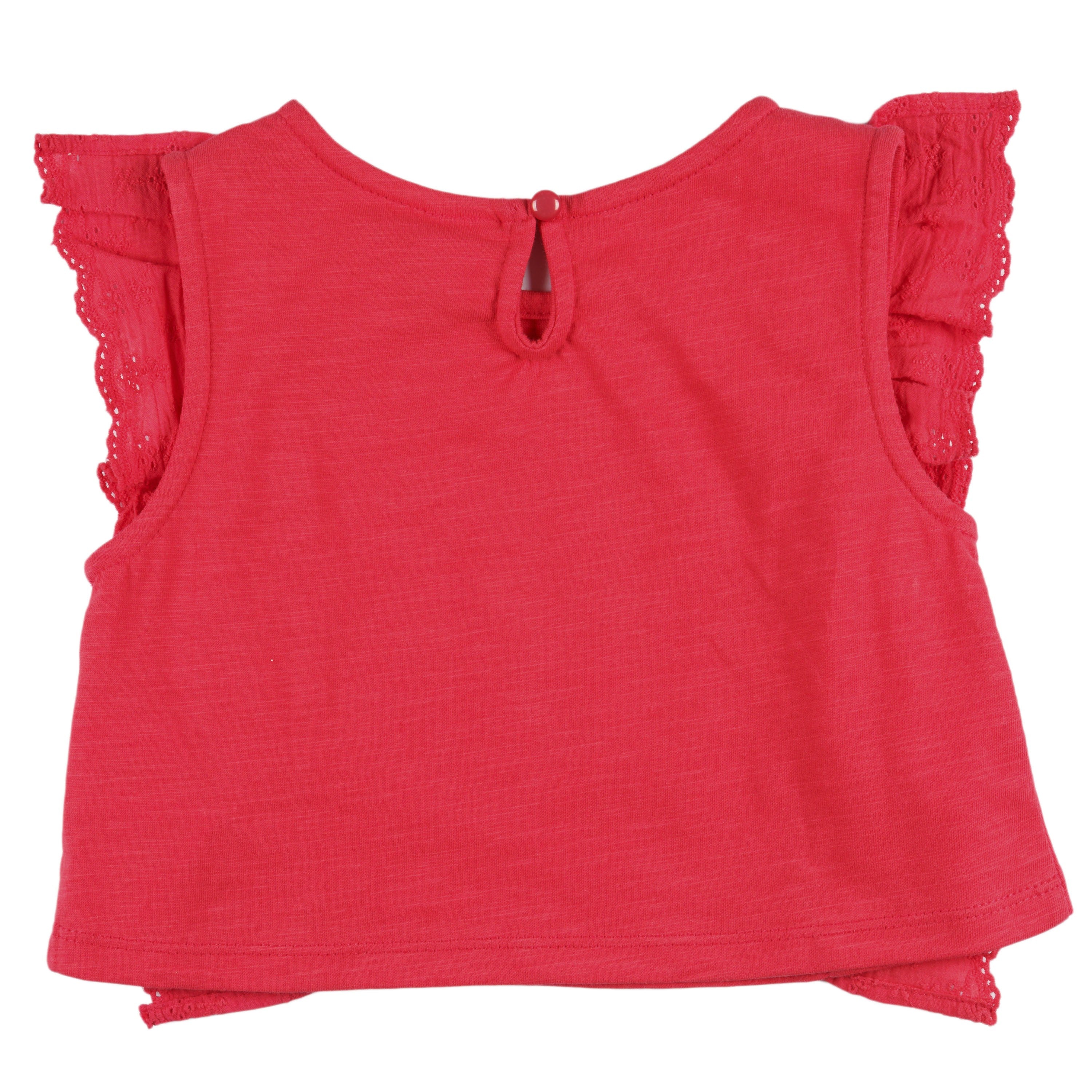 Camiseta de niña color rojo VERANO/Outlet