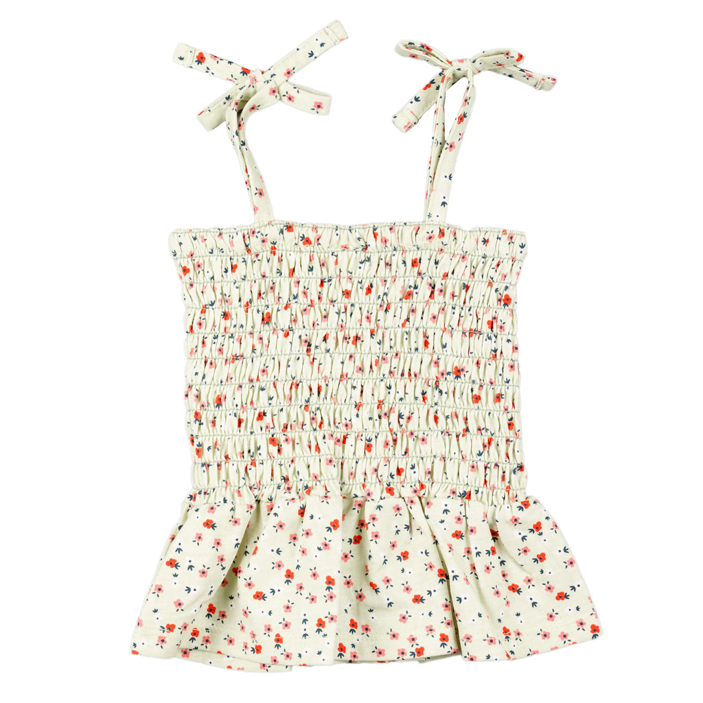 Camiseta de niña estampado de flores rojas VERANO/Outlet
