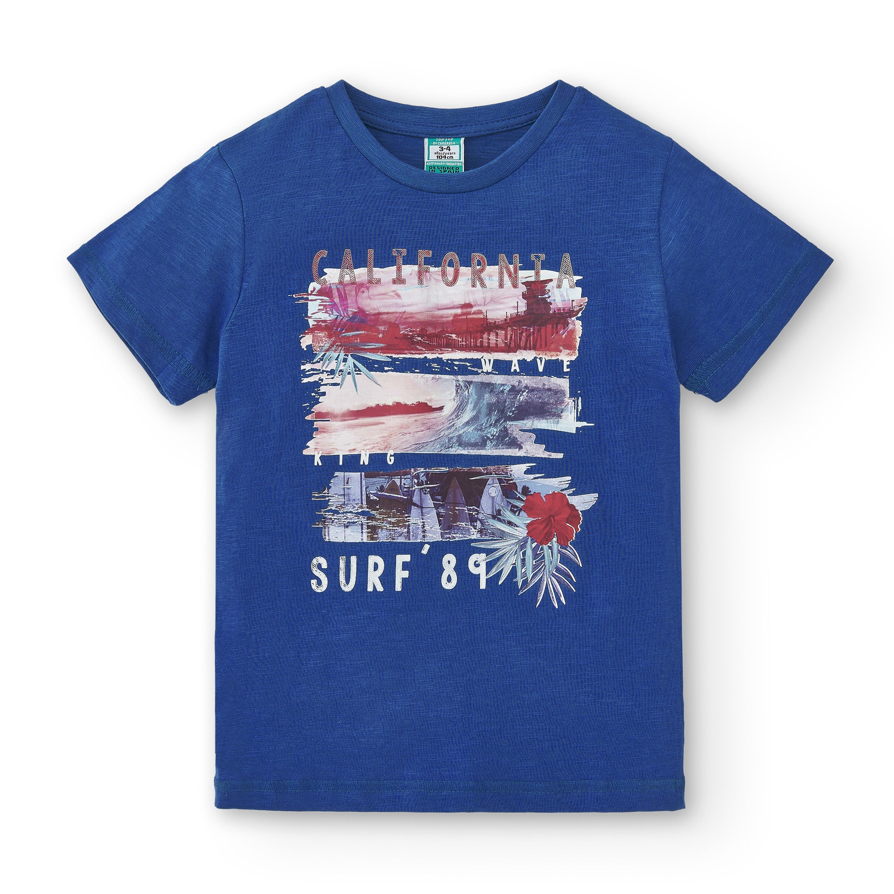 Camiseta de niño azul VERANO/Outlet