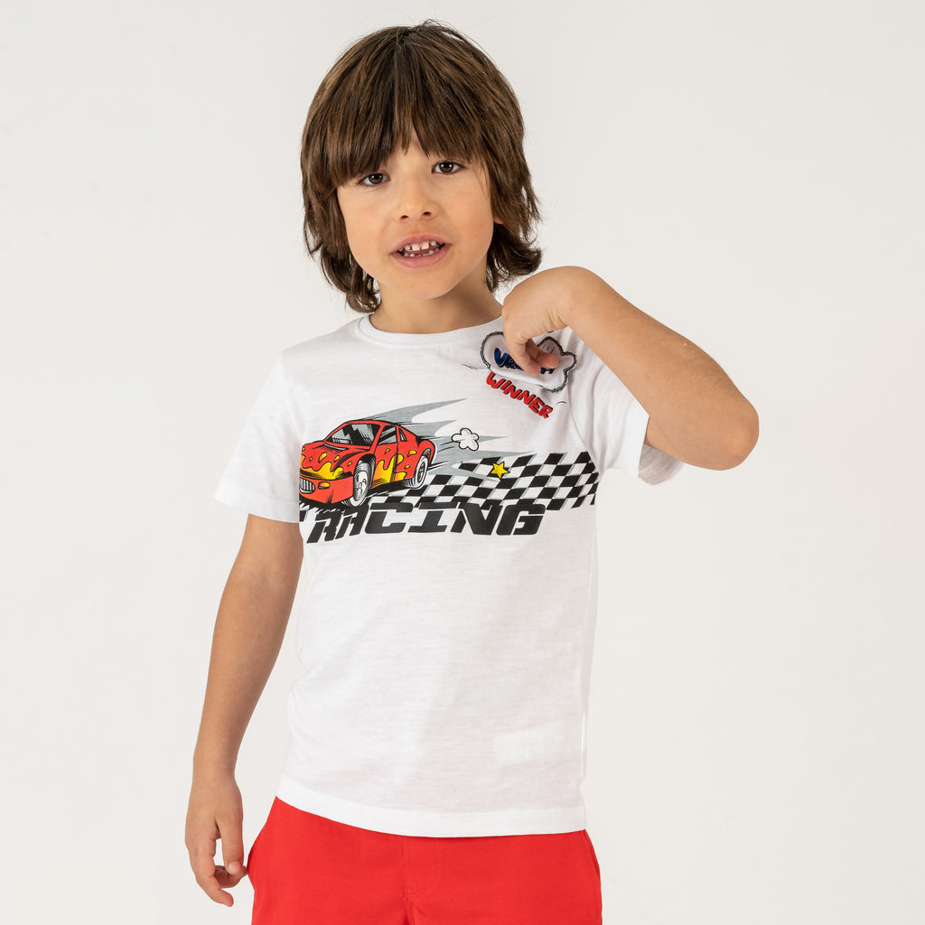 Camiseta de niño blanco VERANO/Outlet