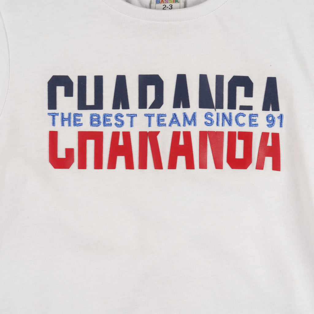 Camiseta de niño color blanco VERANO/Outlet