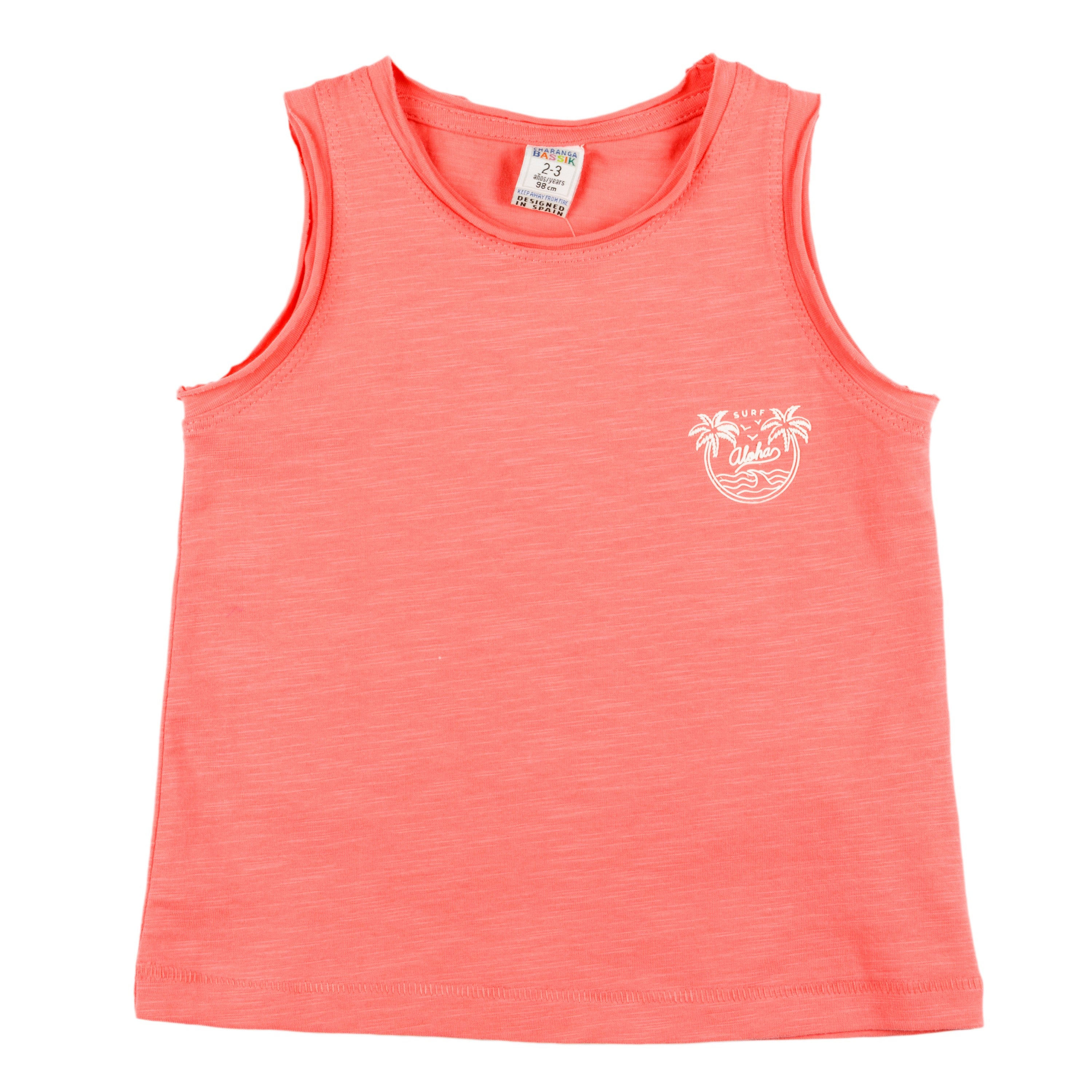 Camiseta de niño coral VERANO/Outlet