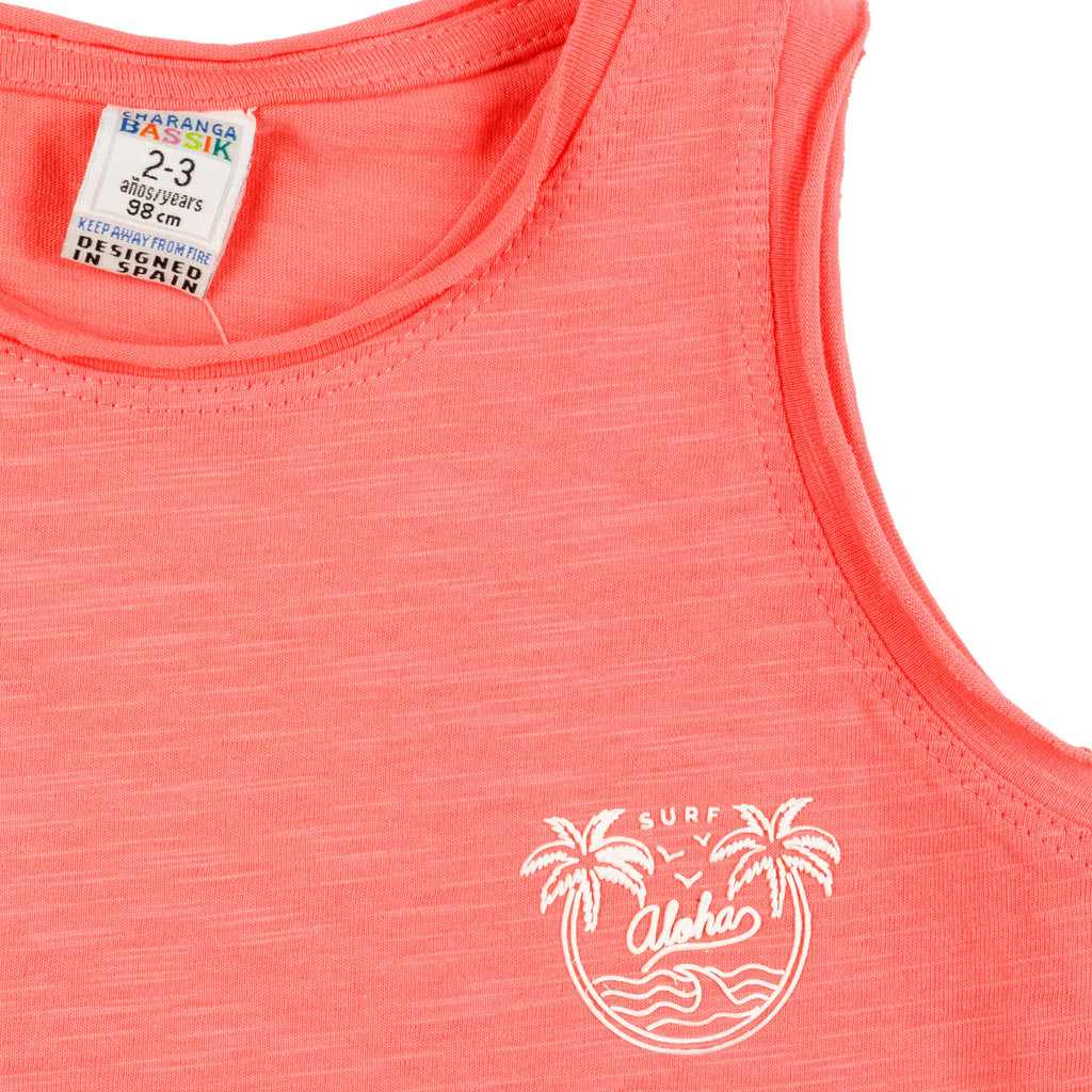 Camiseta de niño coral VERANO/Outlet