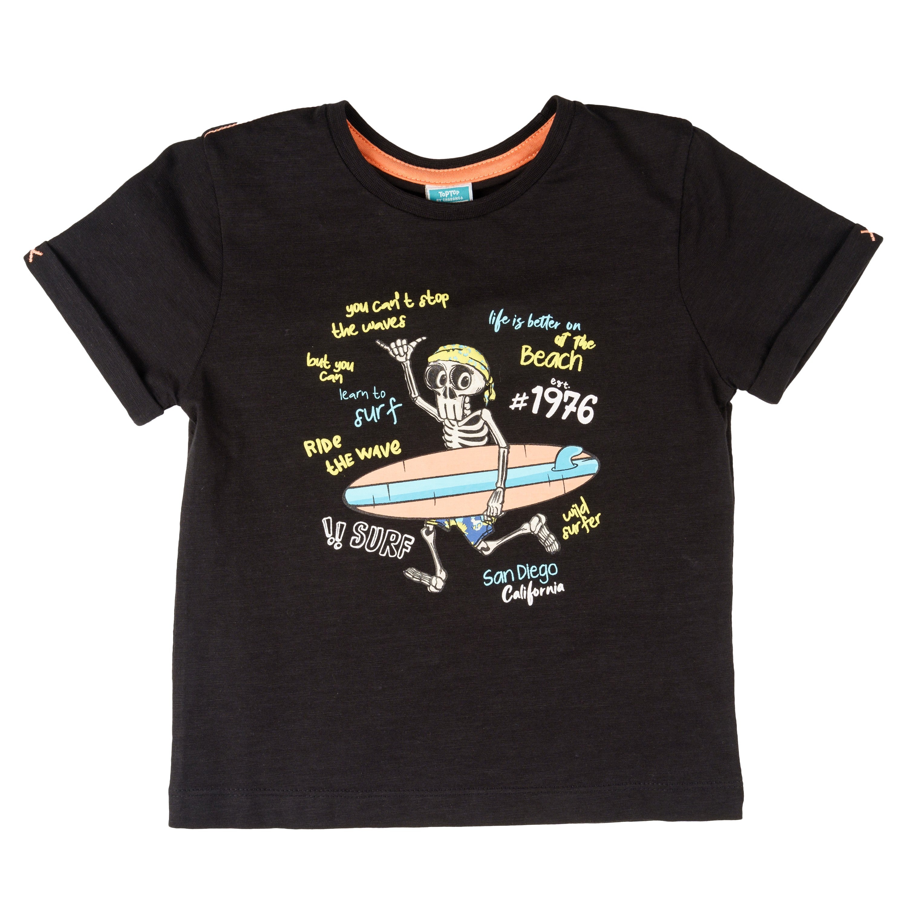 Camiseta de niño color negro VERANO/Outlet