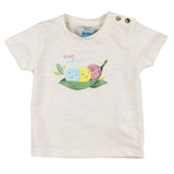 Camiseta de recién nacido en color crudo VERANO/Outlet