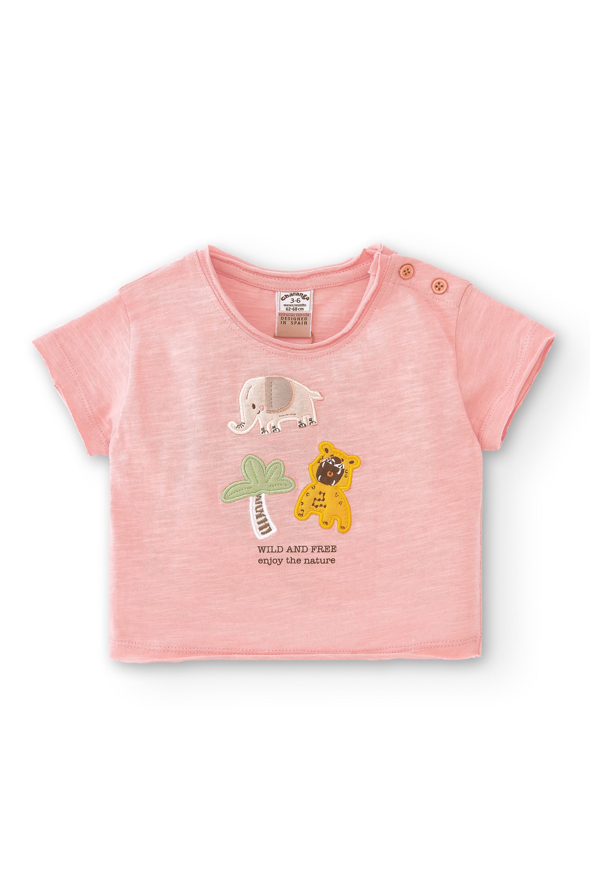 Camiseta de recién nacido naranja VERANO/Outlet