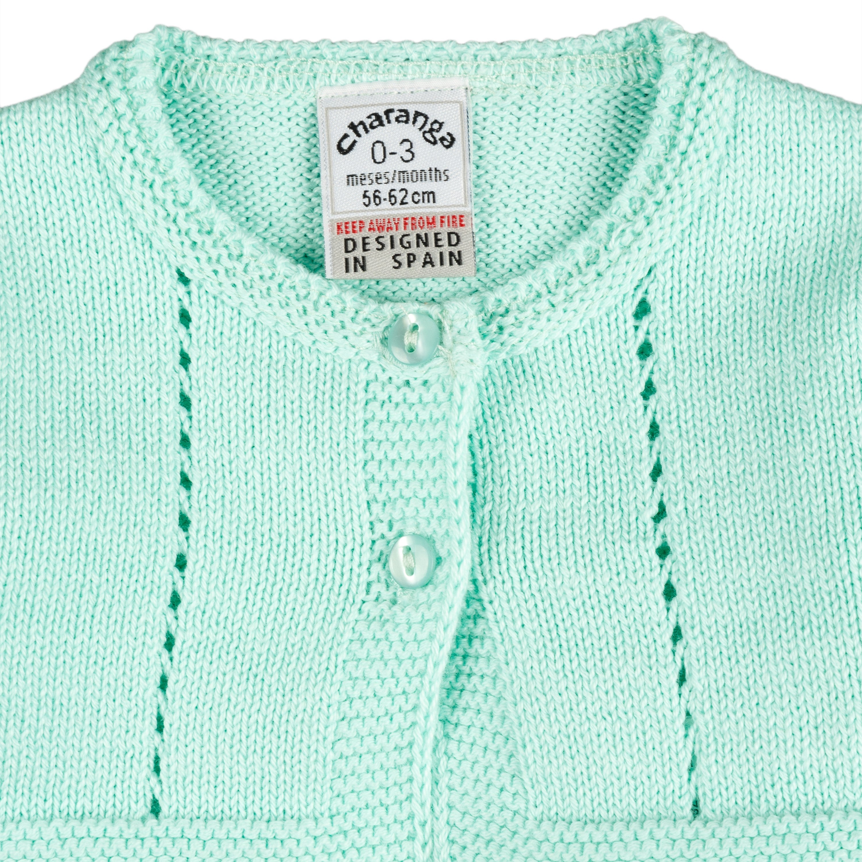 Rebeca de recién nacido aguamarina VERANO/Outlet