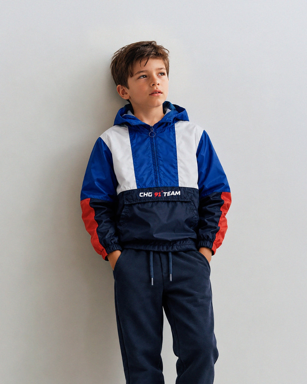Chaqueta cortavientos niño multicolor
