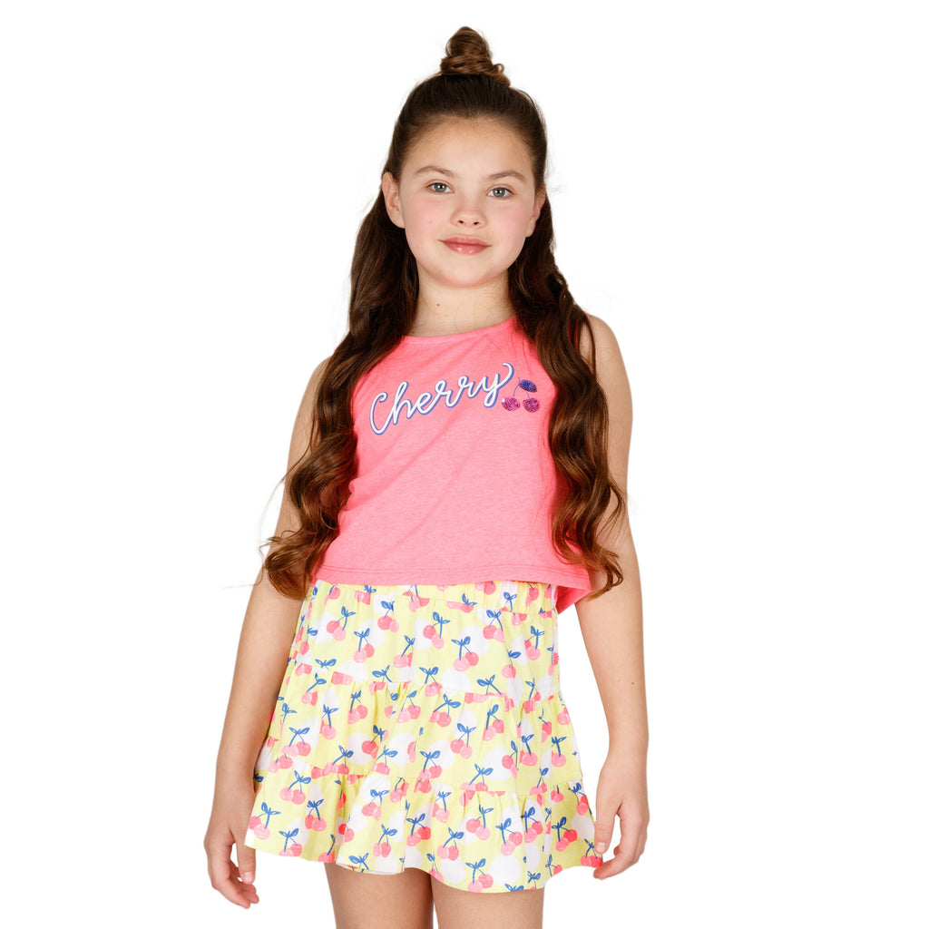 Falda de niña estampado de cerezas VERANO/Outlet