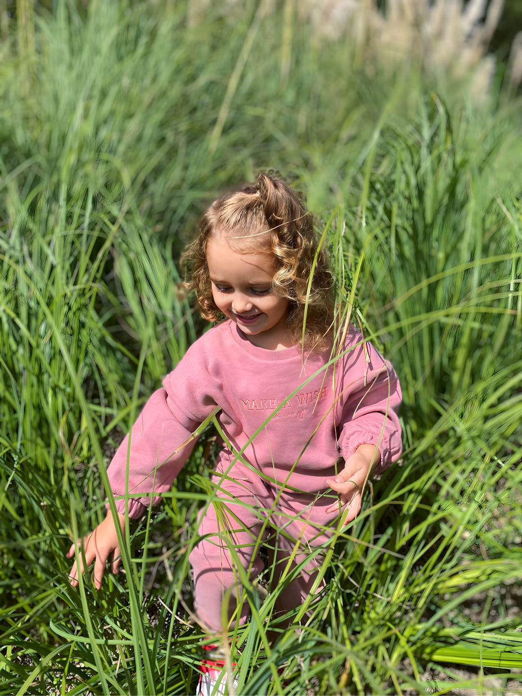 Jogger de niña rosa cómodo