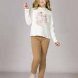 Legging de niña color camel Charanga