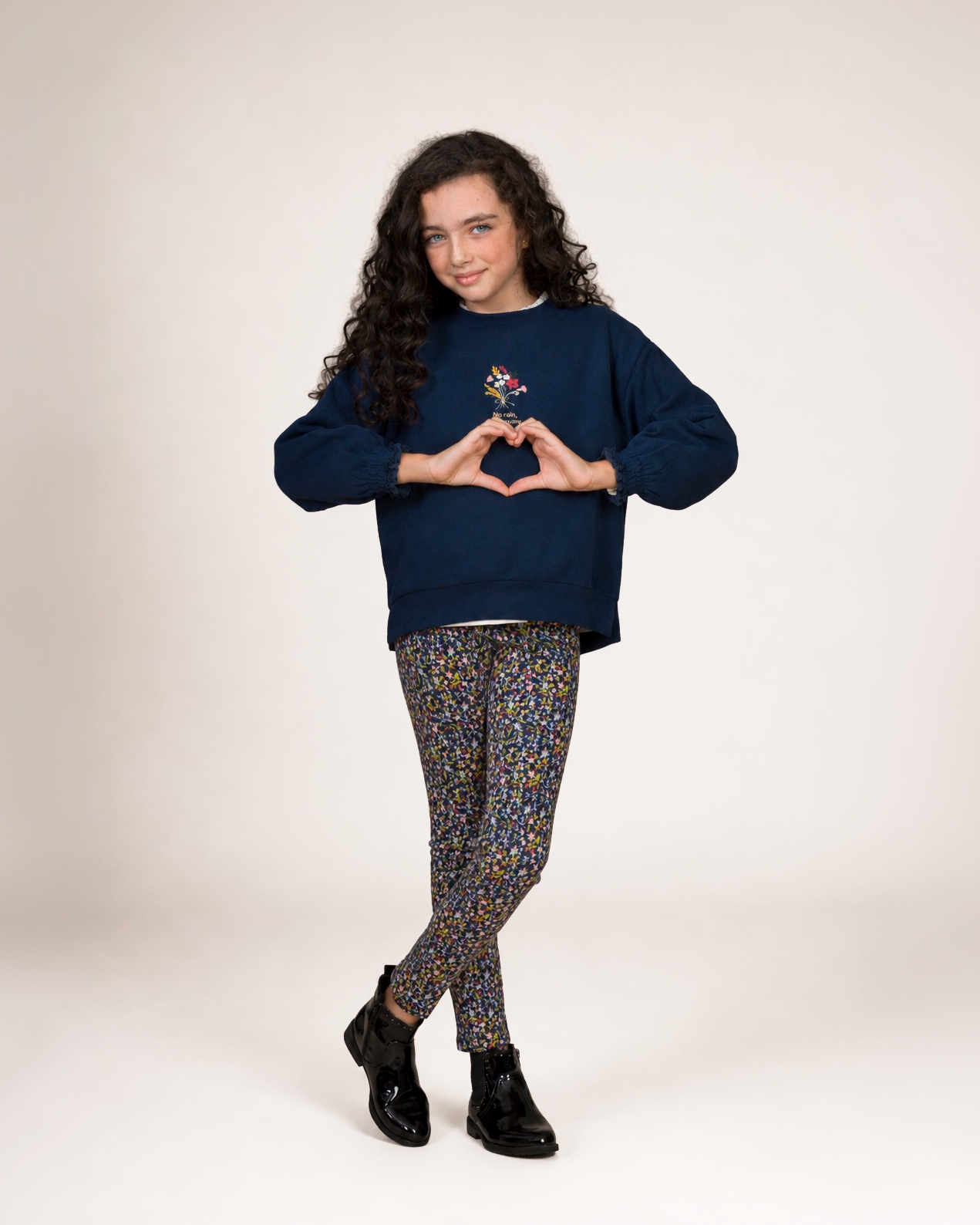 Legging de niña estampado flores